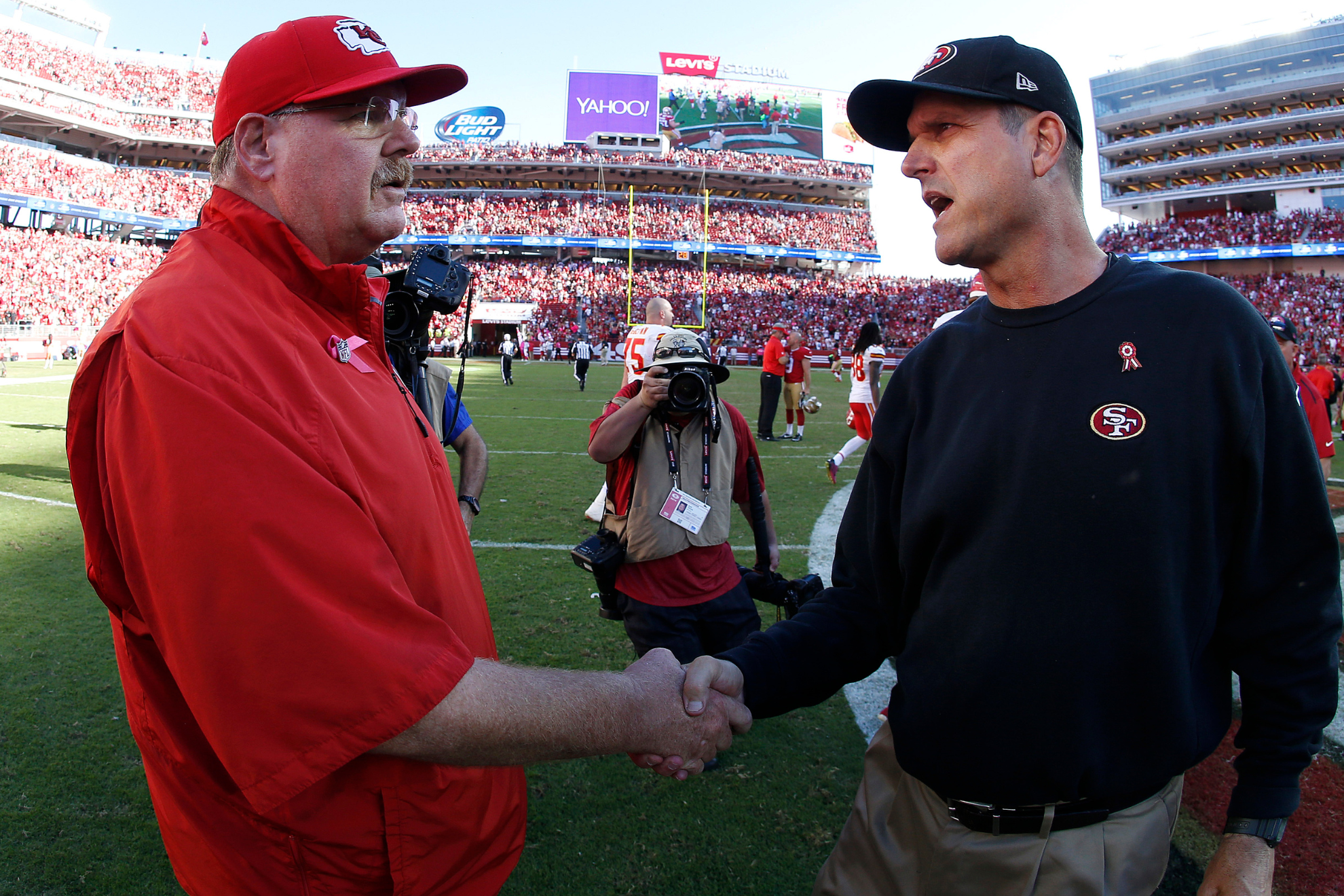 Andy Reid and Jim Harbaugh will get reacquainted next season.