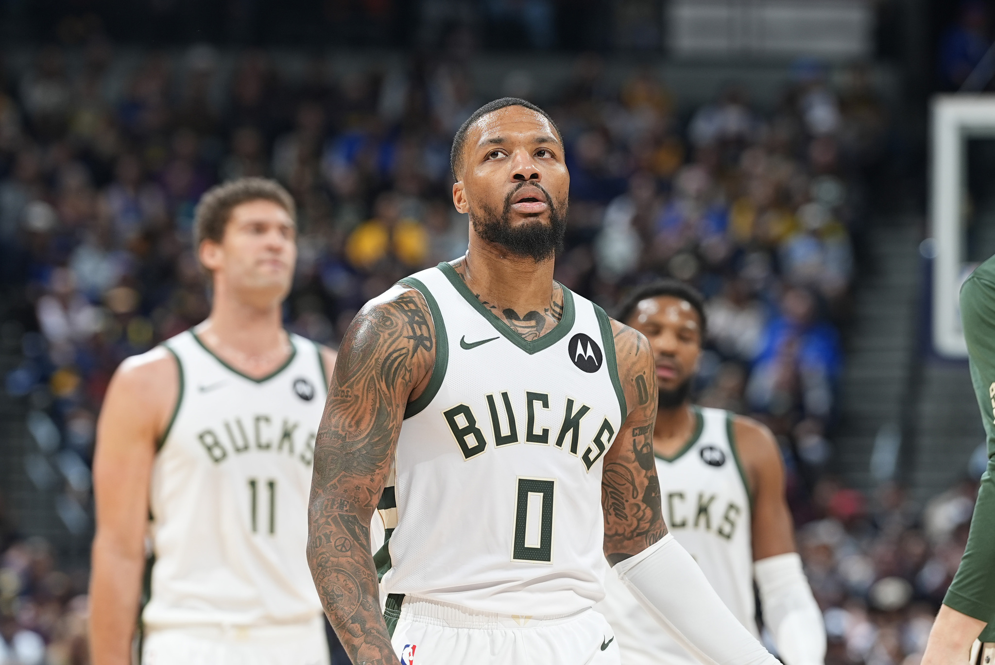 Damian Lillard with the Bucks