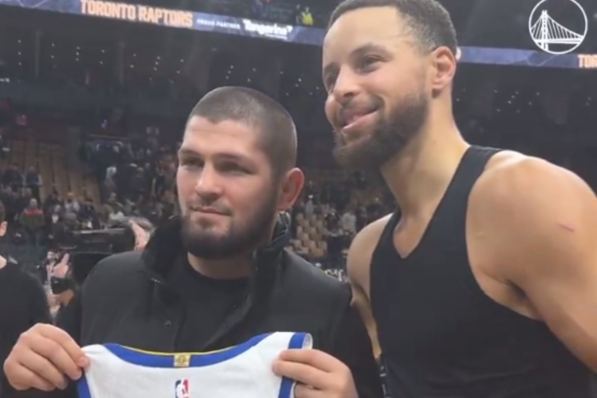 UFC legend Khabib Nurmagomedov star-struck upon meeting Steph Curry