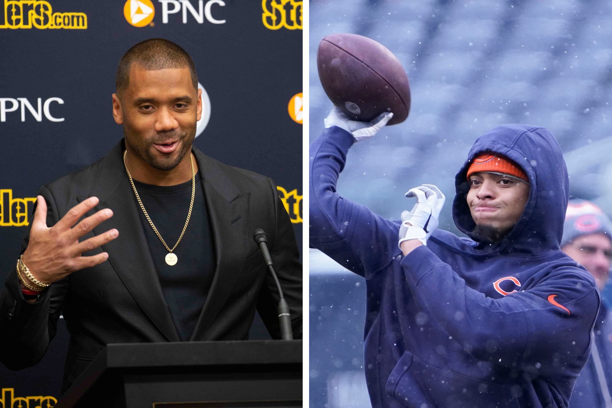 Russell Wilson welcomes Justin Fields to the Steelers QB room with an epic photo