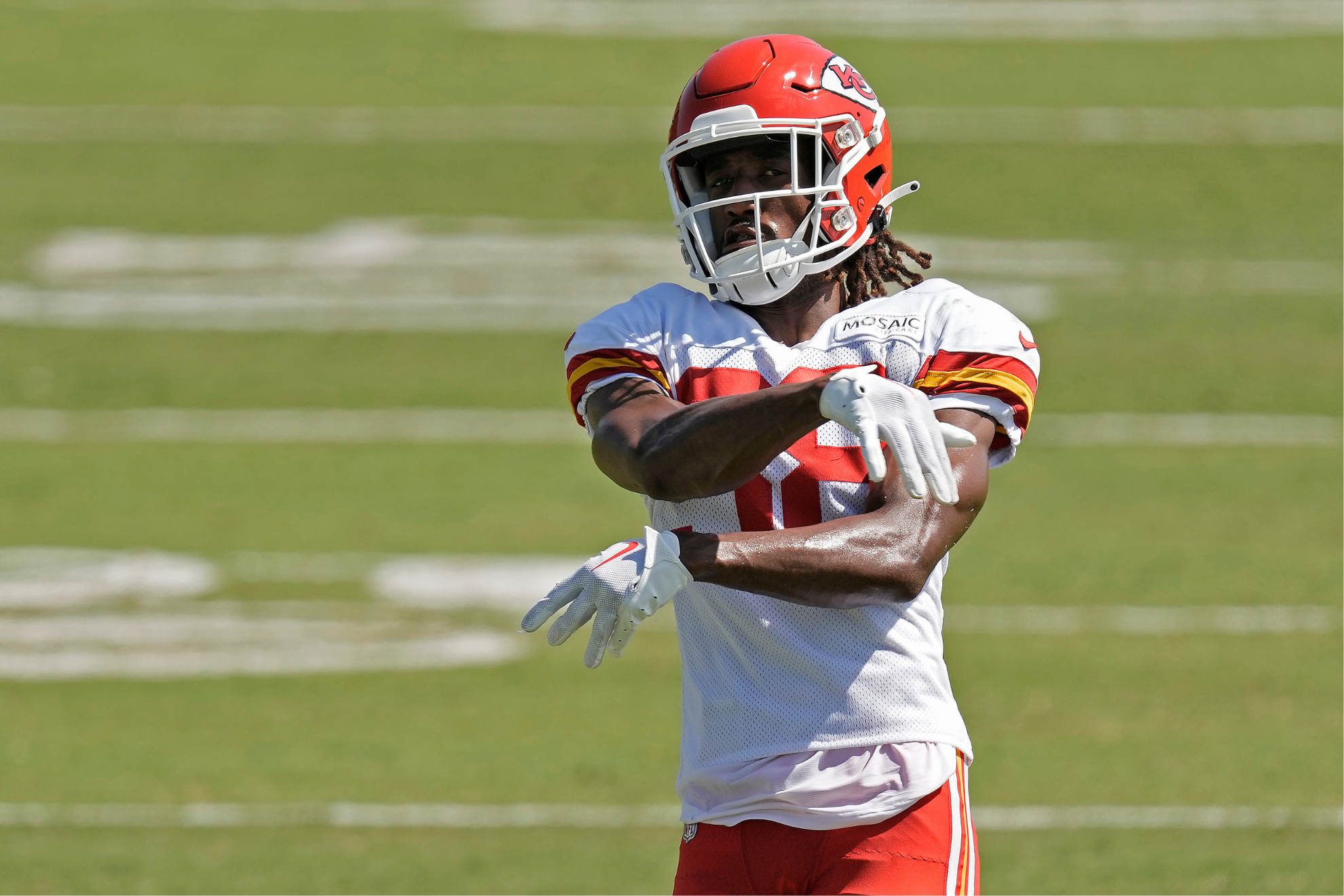 LJarius Sneed at Chiefs practice.