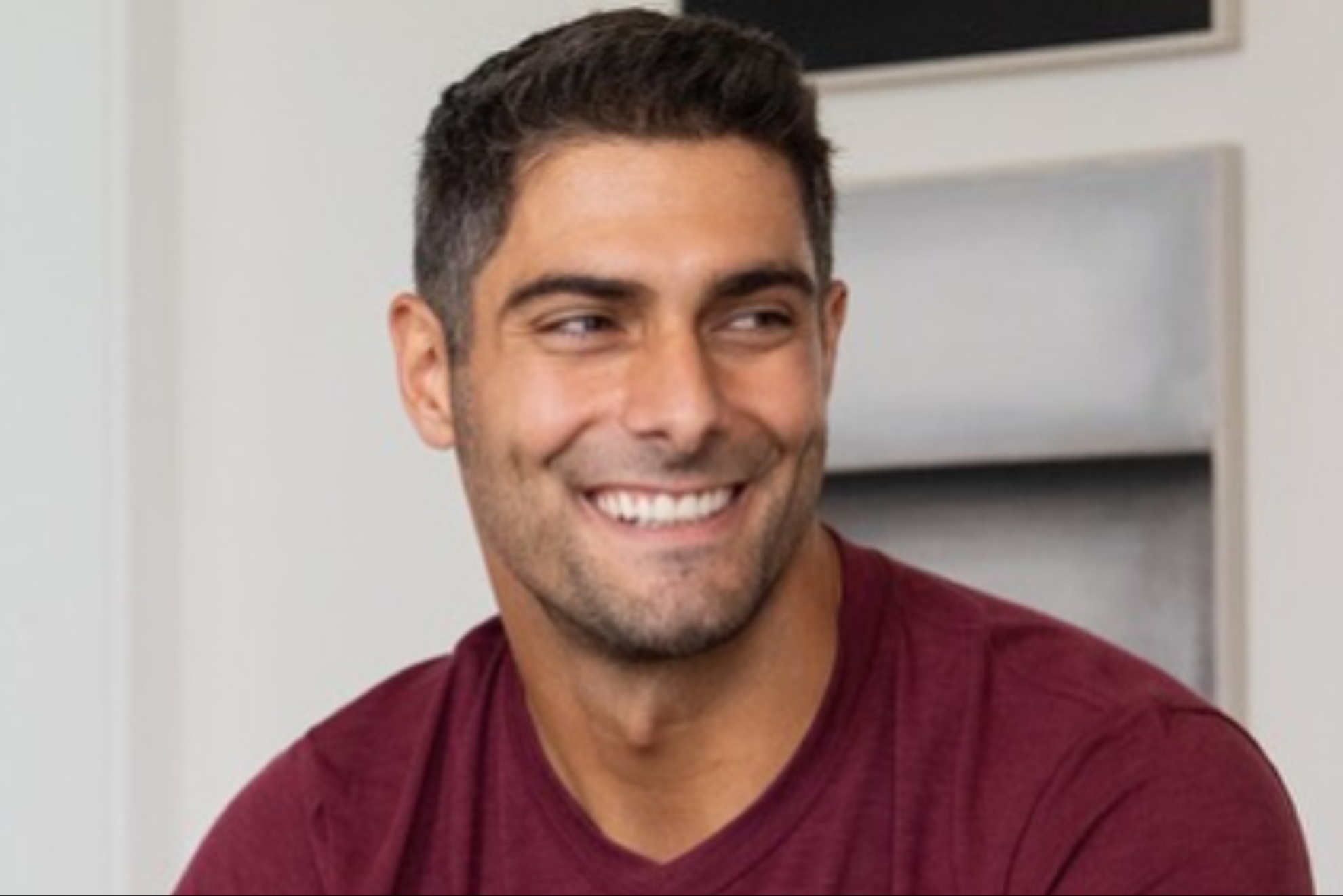 Los Angeles Rams backup quarterback Jimmy Garoppolo.