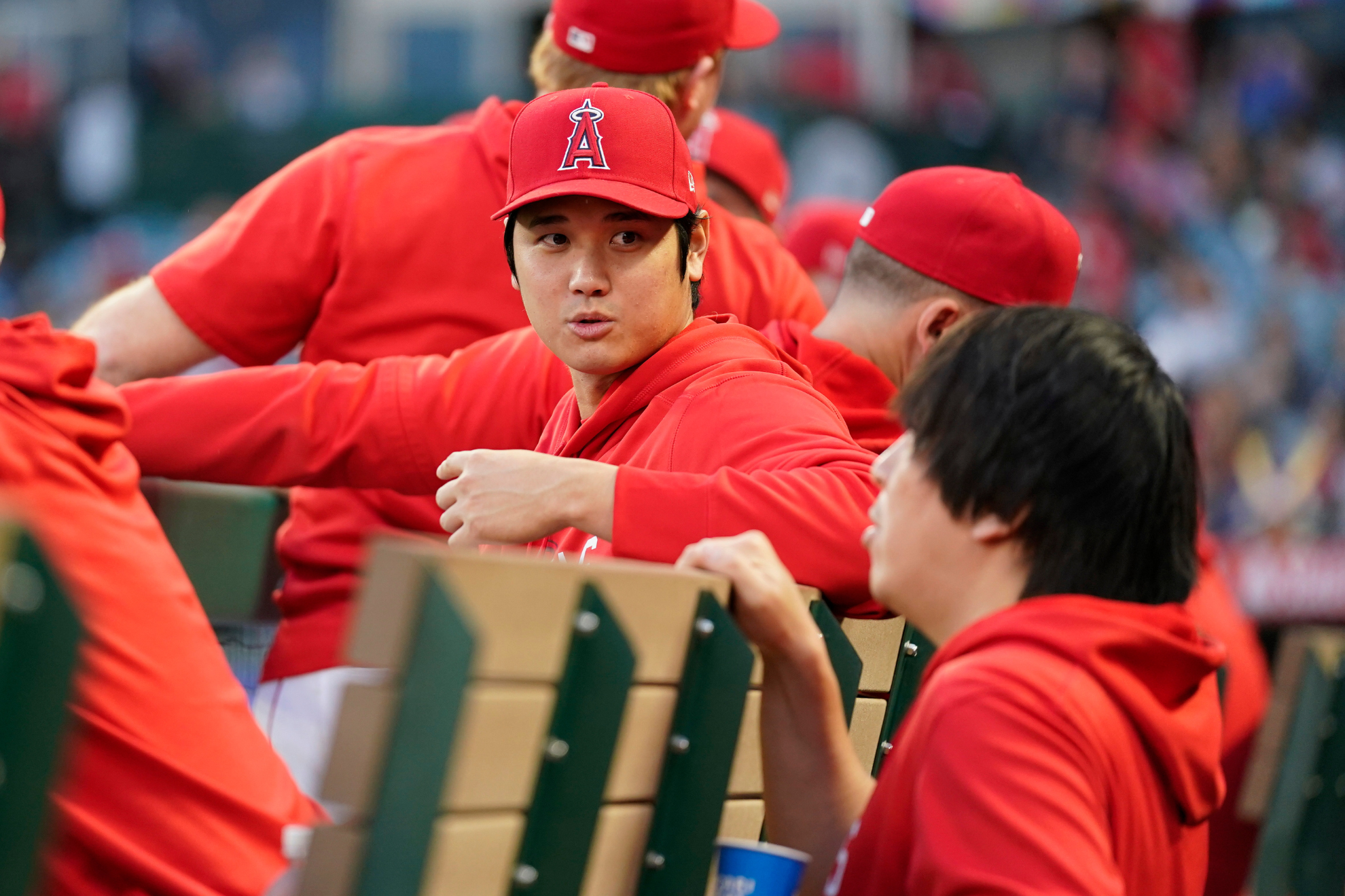 Shohei Ohtani and Ippei Mizuhara with the Los Angeles Angels.