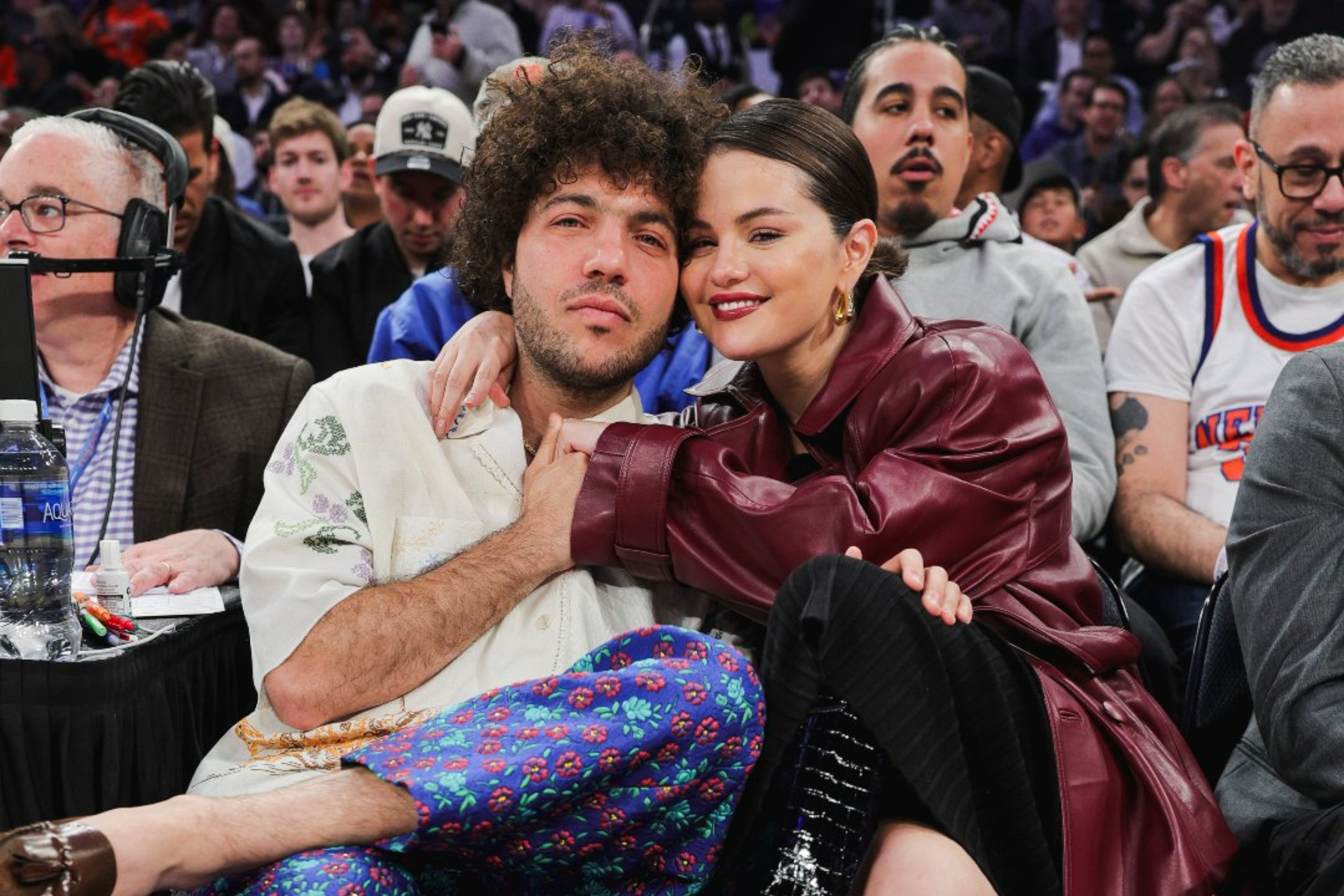 Selena Gomez and Benny Blanco at Madison Square Garden.