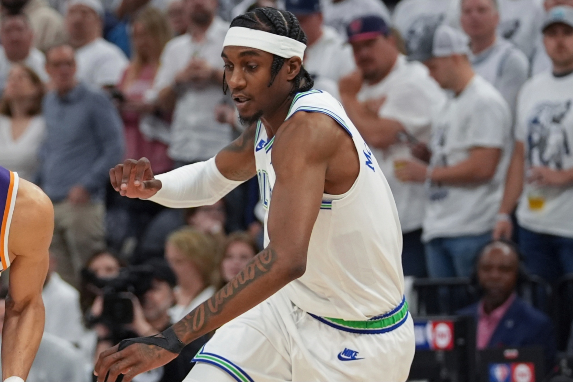 Minnesota Timberwolves forward Jaden McDaniels.