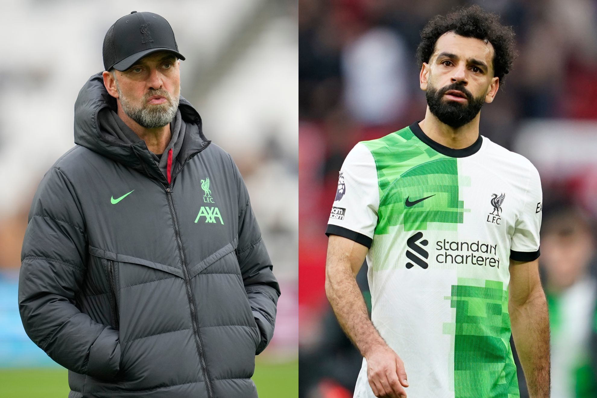 J�rgen Klopp y Mohamed Salah