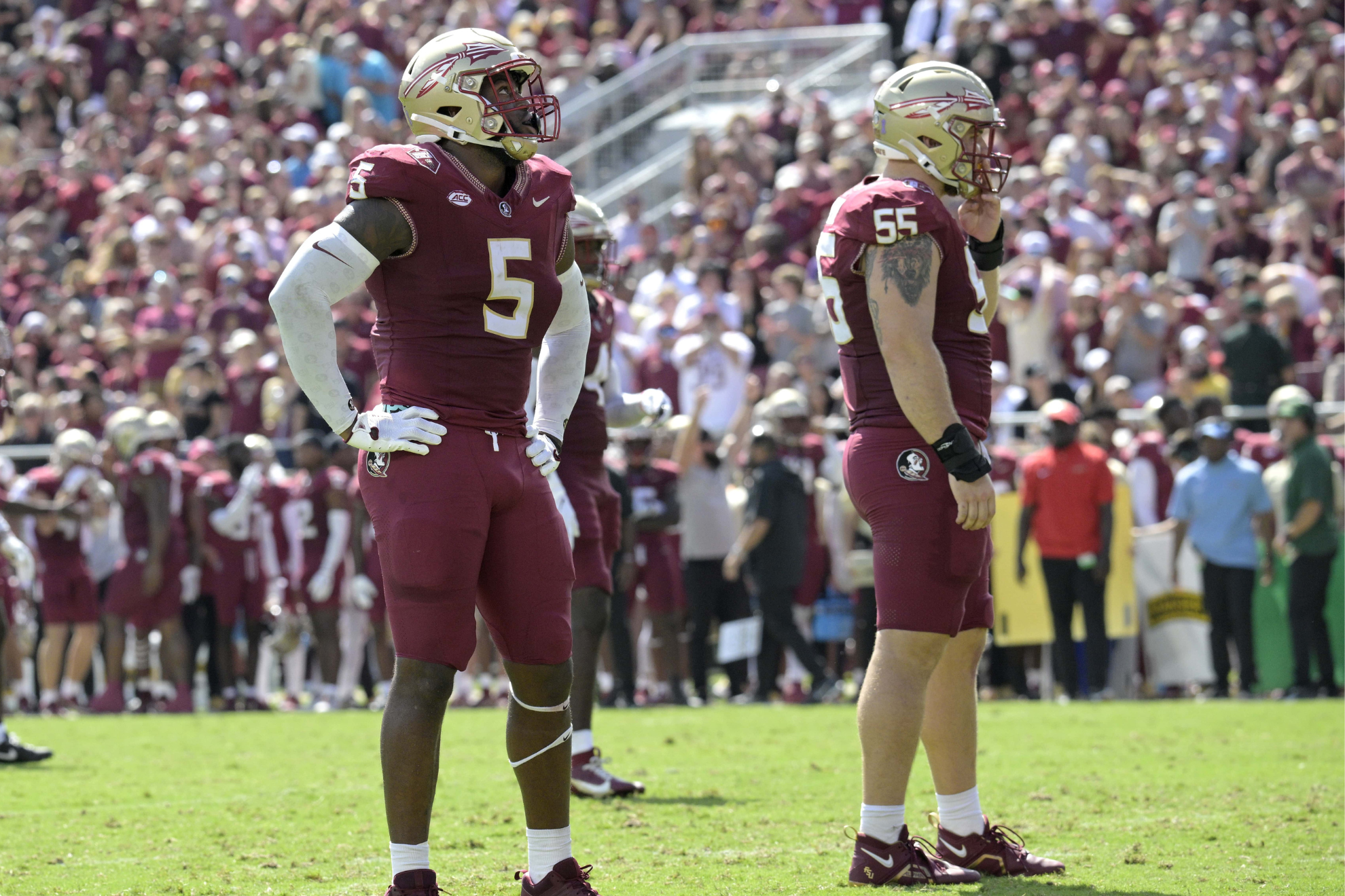 Jared Verse and Braden Fiske at Florida State University.