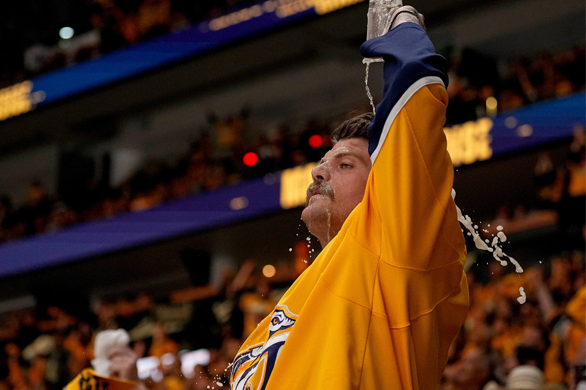 Former NFL star Taylor Lewan reflects on legendary girl dad moment during a Nashville Predators game