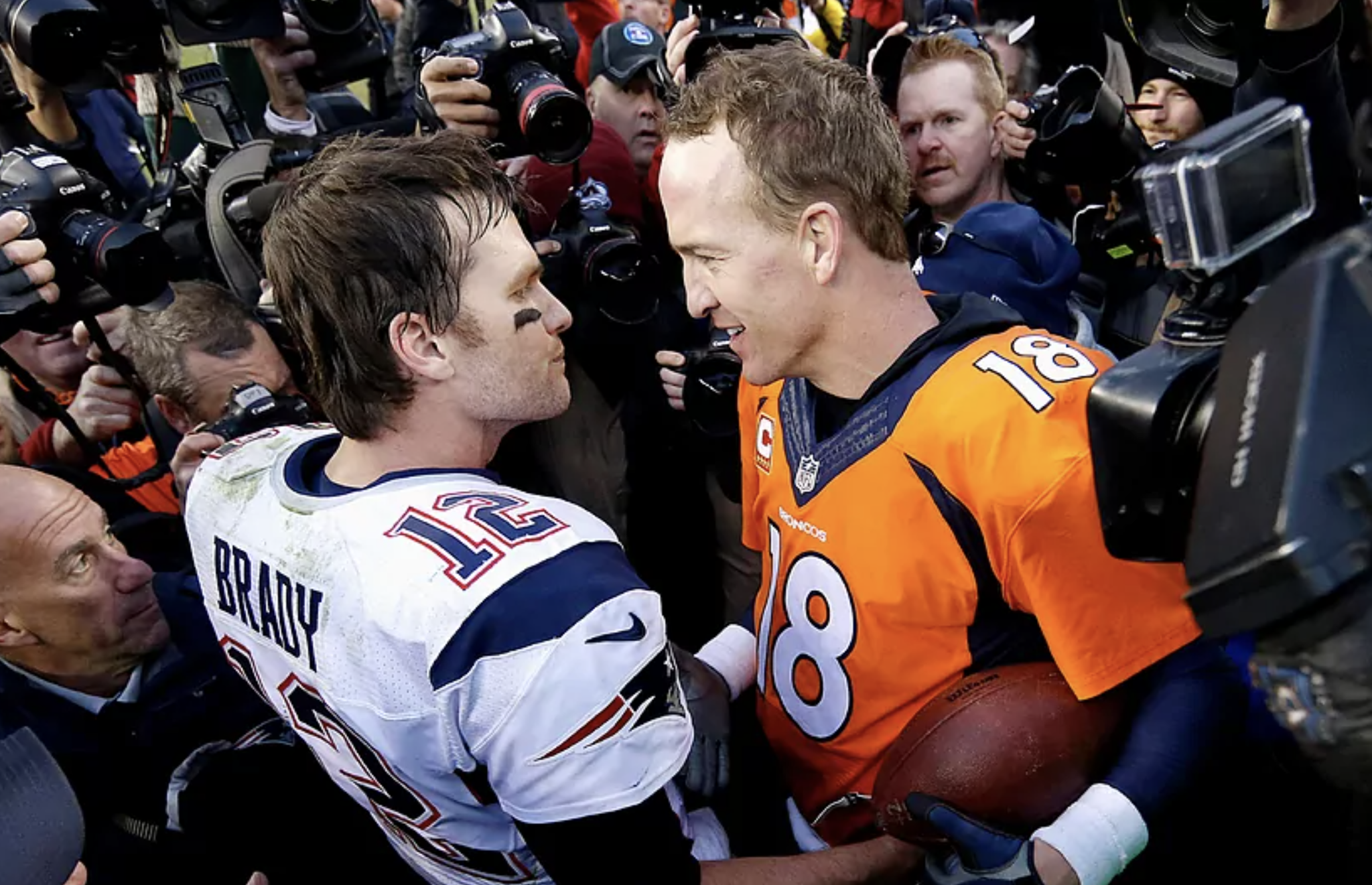 Tom Brady rekindles rivalry with Peyton Manning