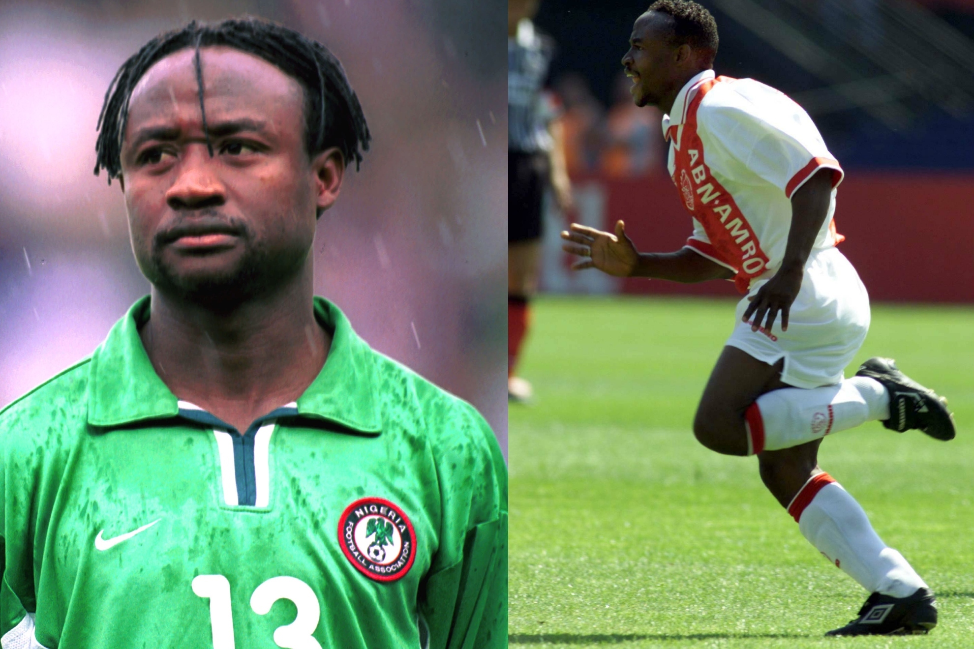 Tijani Babangida, with Nigeria and Ajax.