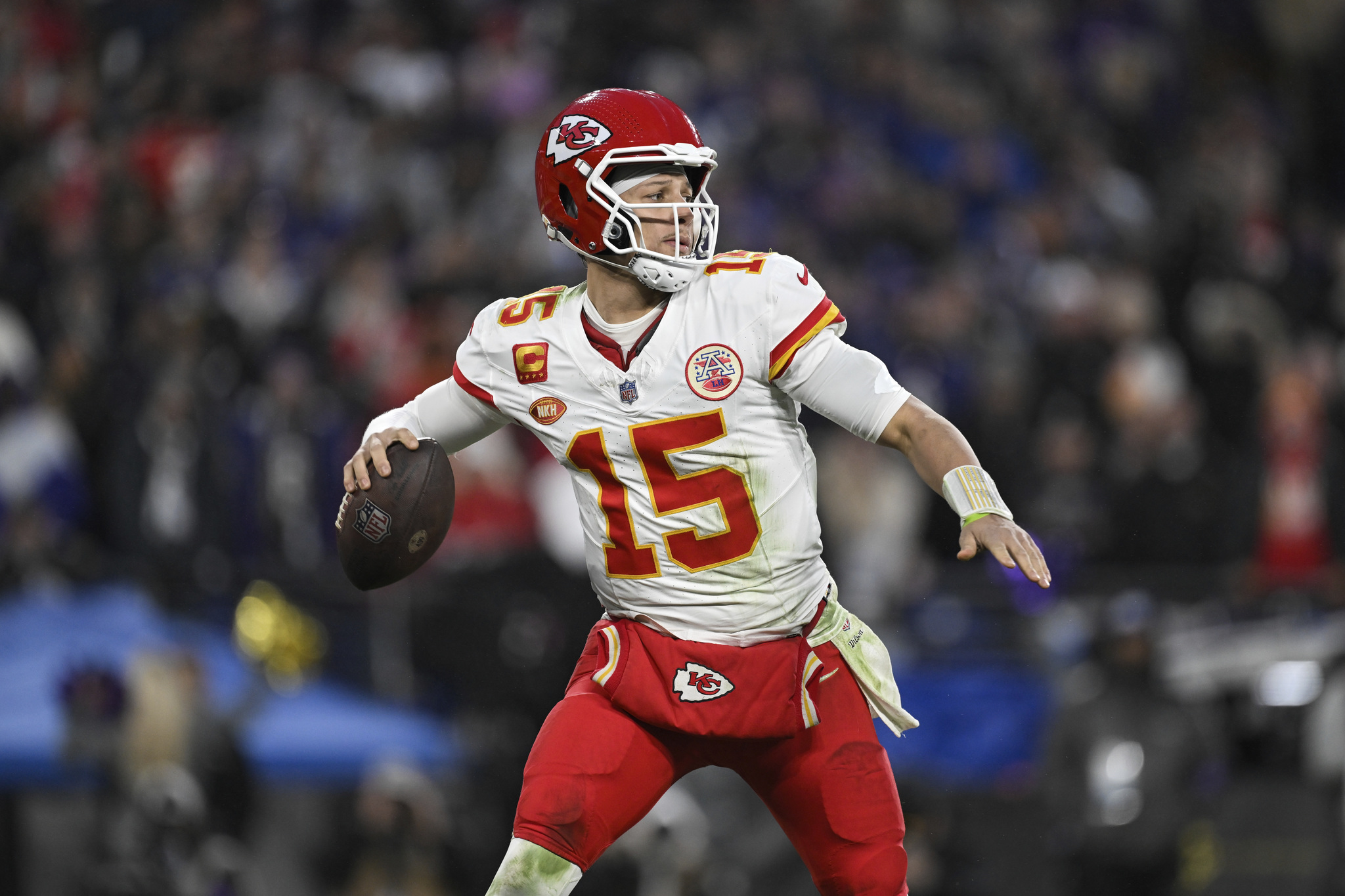 Mahomes in action