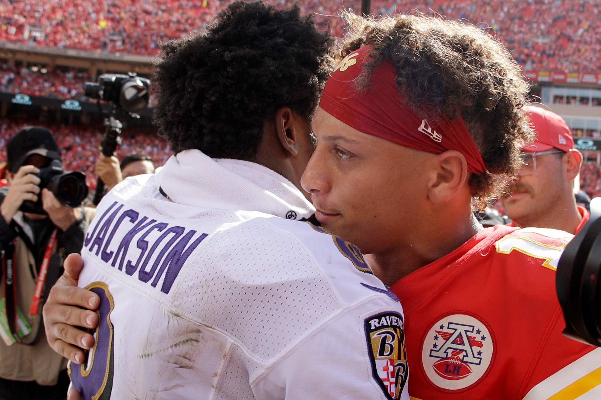 Patrick Mahomes and Lamar Jackson have each won two NFL MVP awards