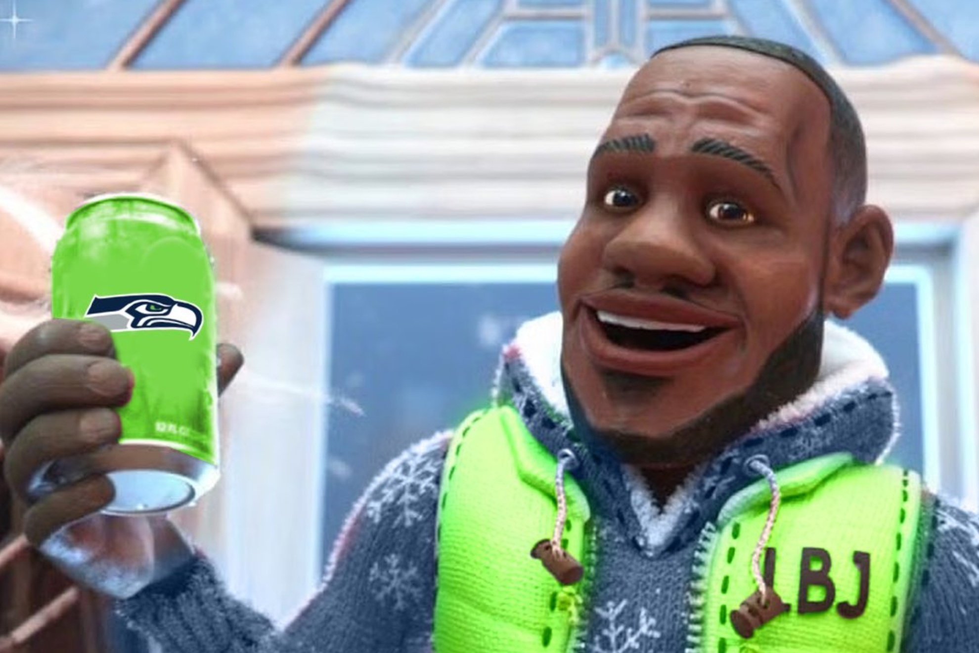 LeBron James turned in the Seattle Seahawks for the Bills schedule reveal.