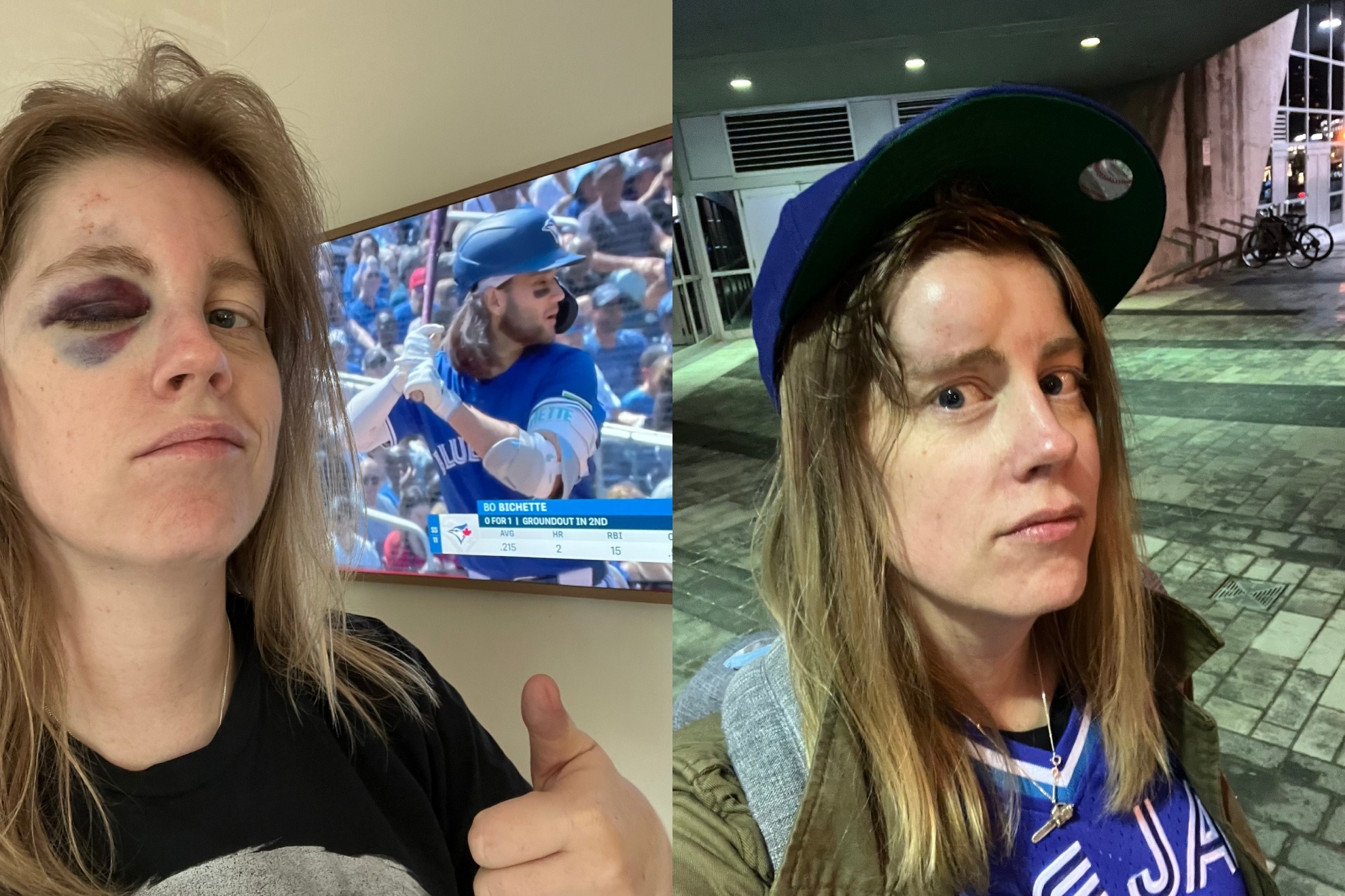 Blue Jays fans eye-popping encounter with foul ball