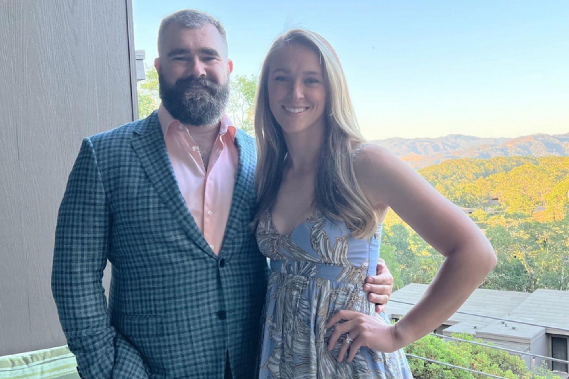 Jason and Kylie Kelce teamed up to organize their garage.