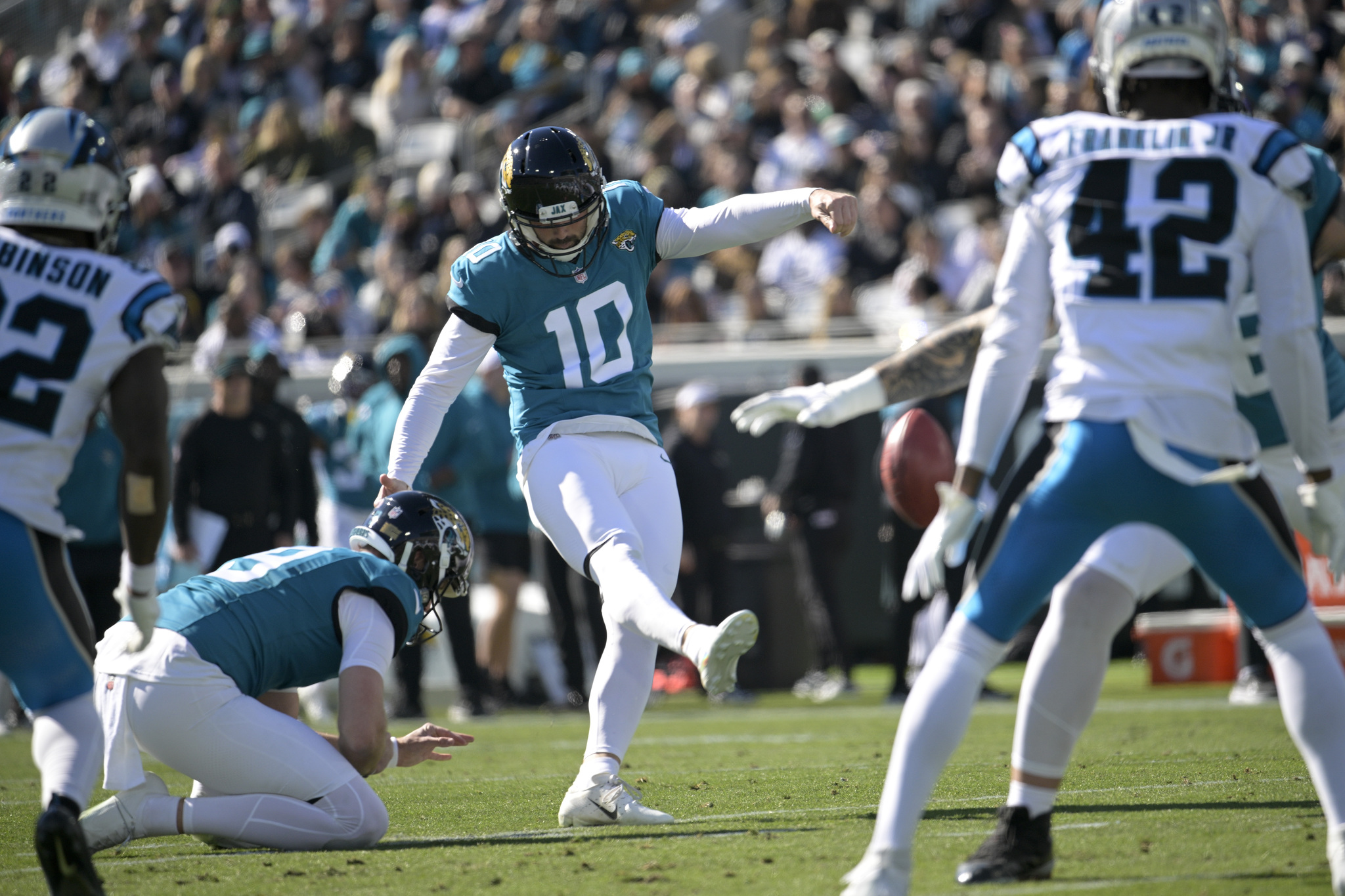 Brandon McManus while with the Jacksonville Jaguars