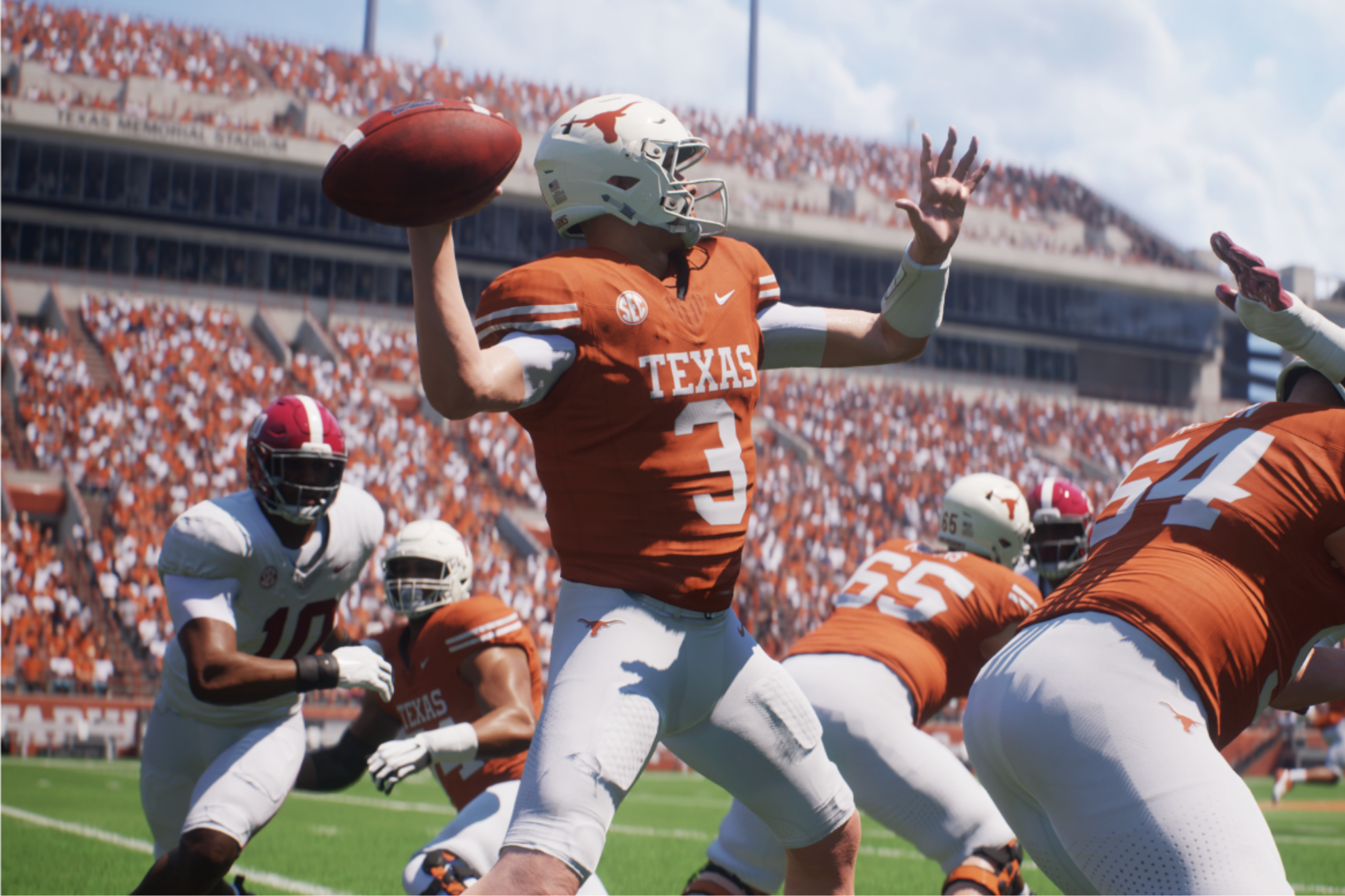 EA Sport College Football 25 in action.