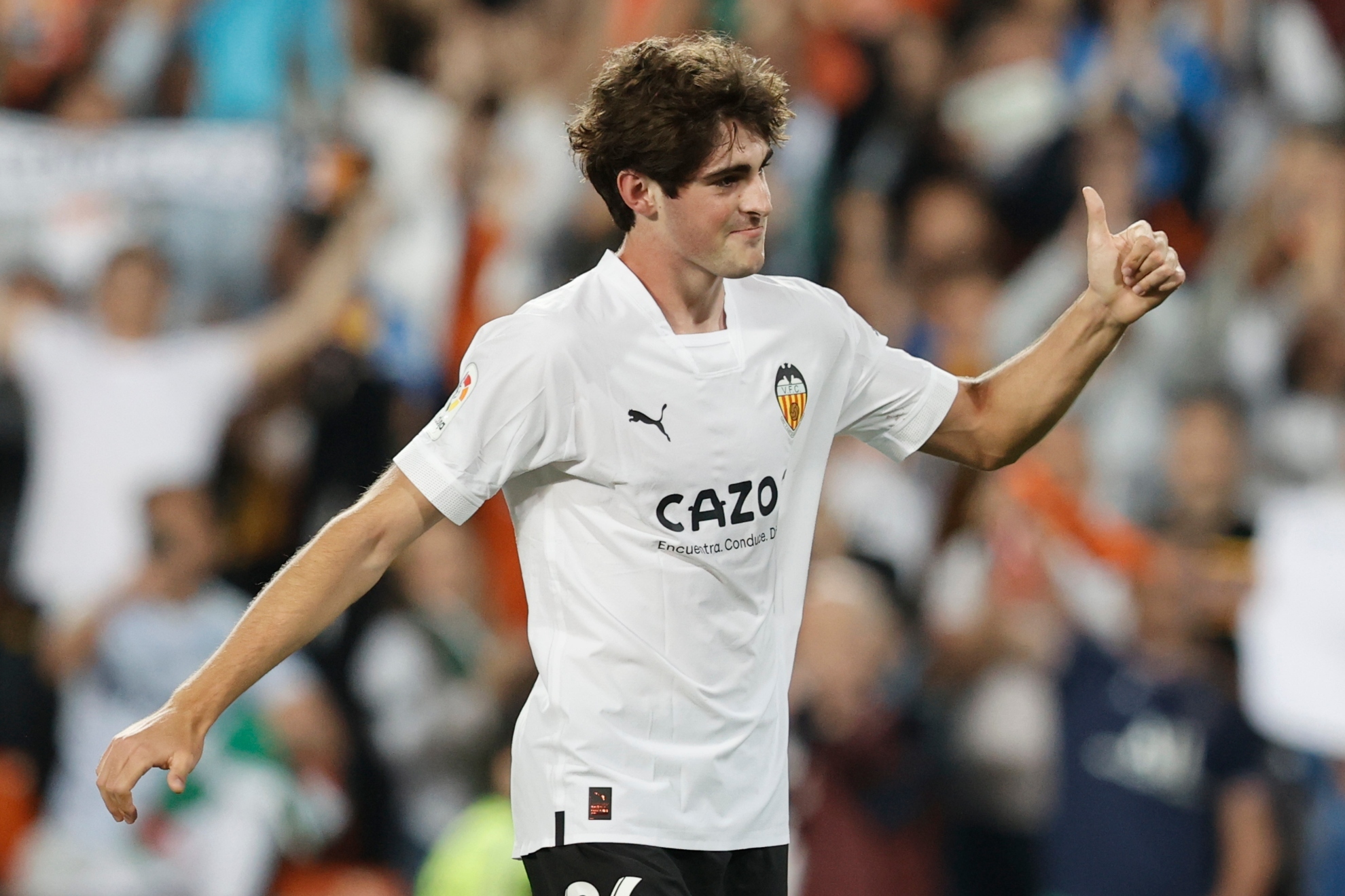 Javi Guerra with Valencia.