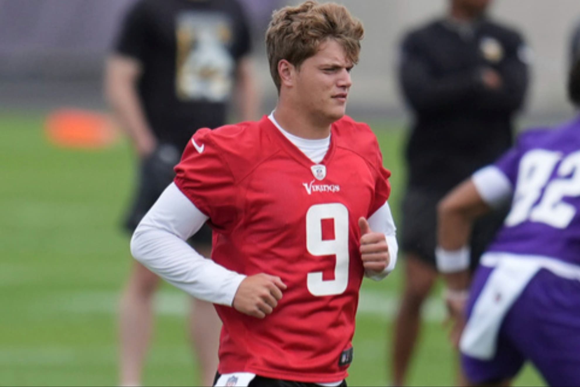 Vikings rookie quarterback, J.J. McCarthy.