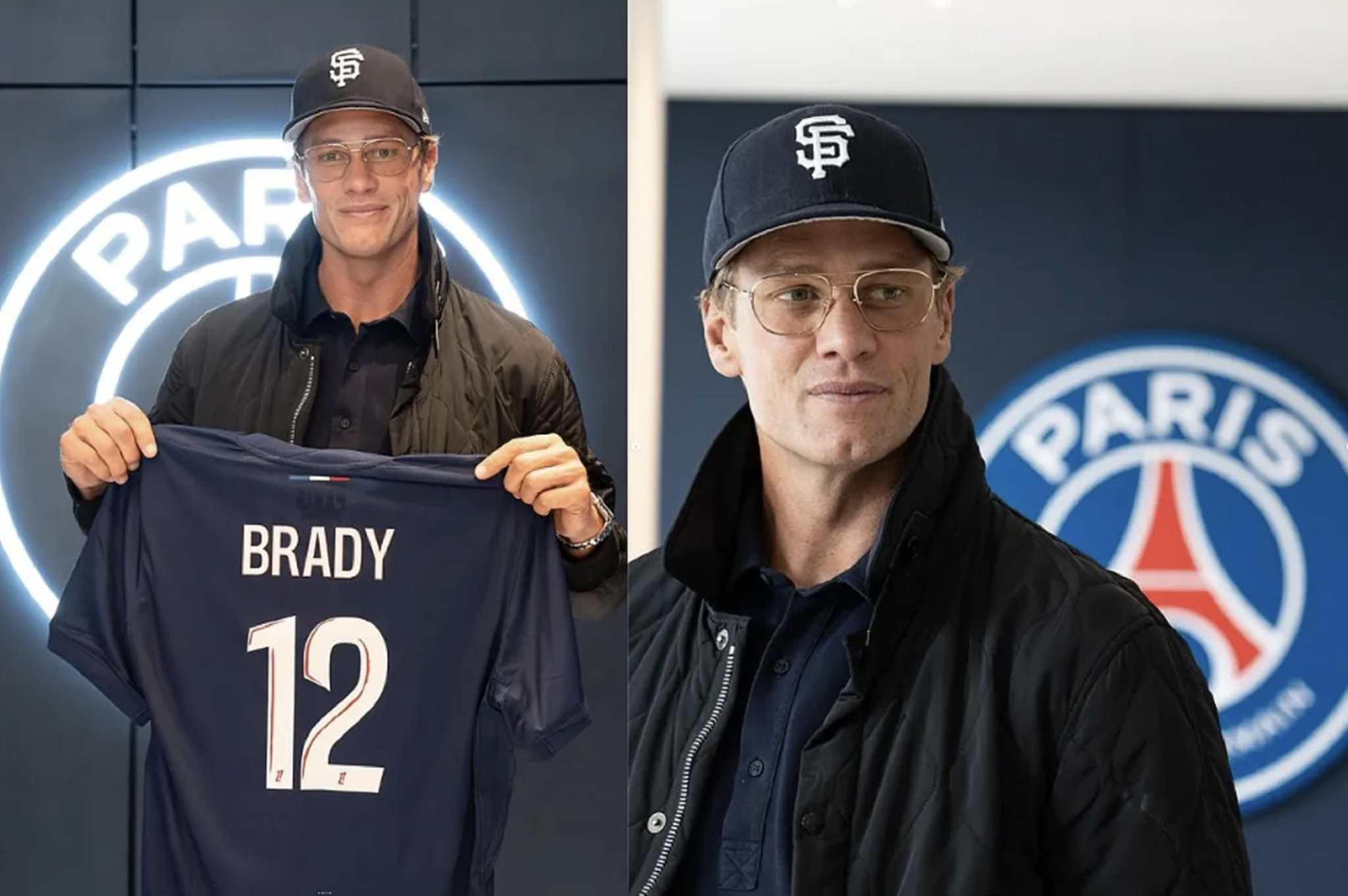 Tom Brady brags about his historic visit to PSG and wears Les Parisiens jersey