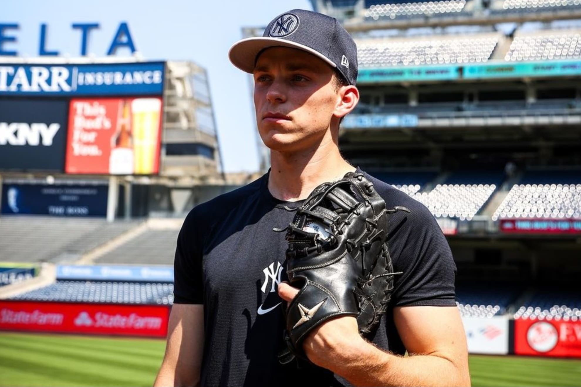 The new Yankees first baseman, Ben Rice.