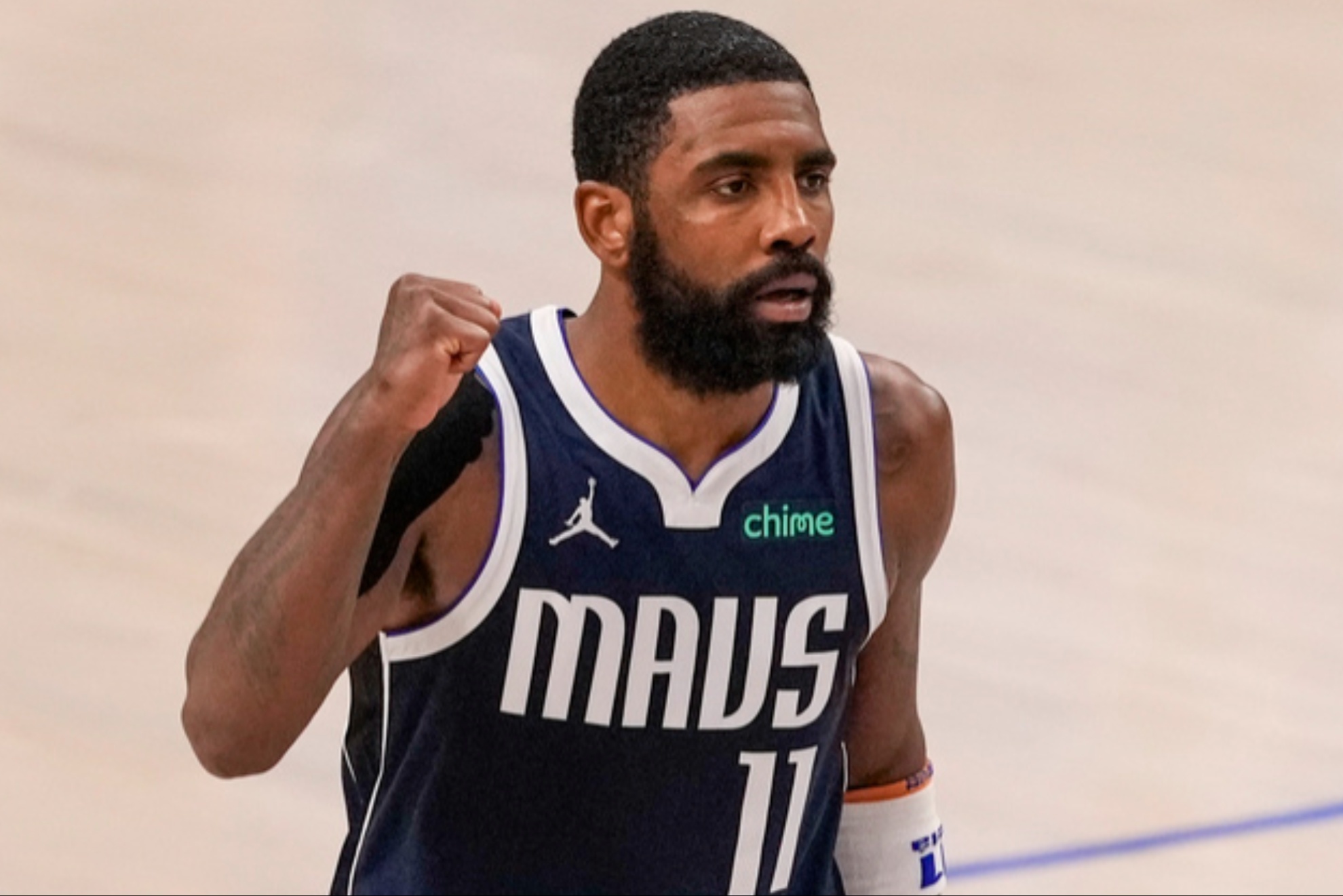 Dallas Mavericks star Kyrie Irving.