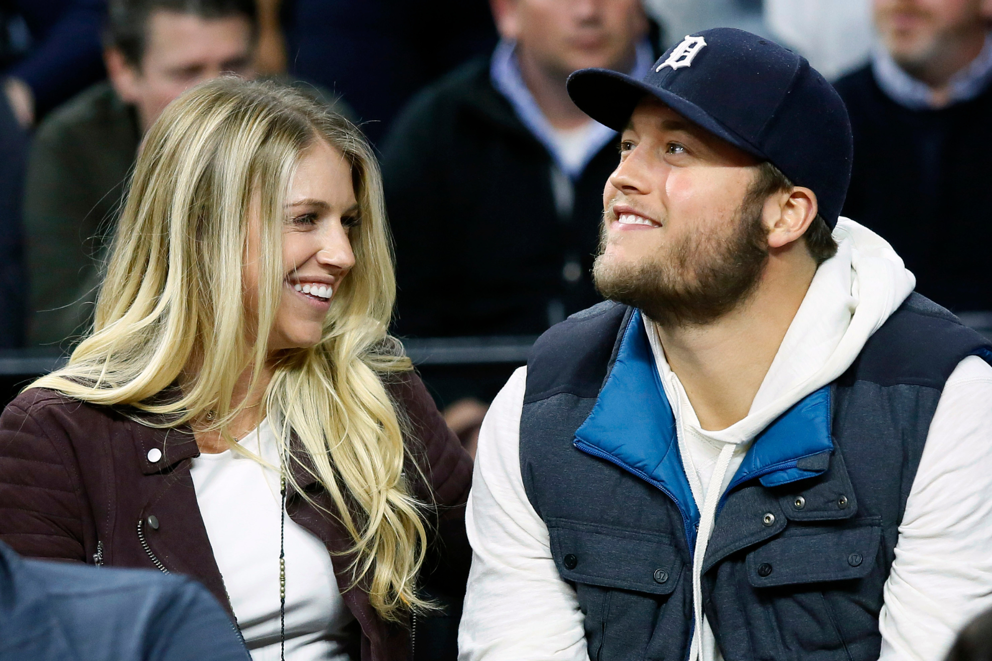 Kelly and Matthew Stafford.