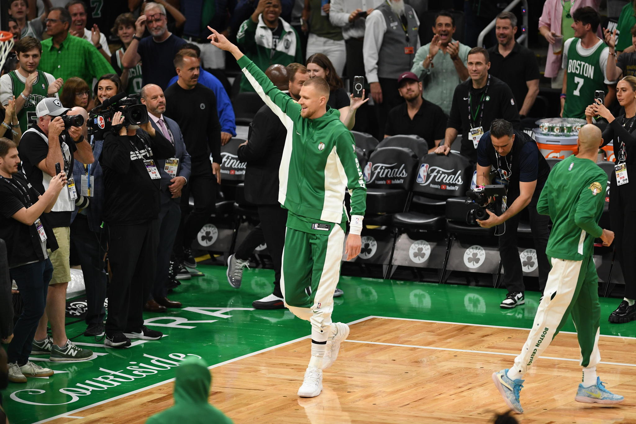 Boston Celtics center Kristaps Porzingis