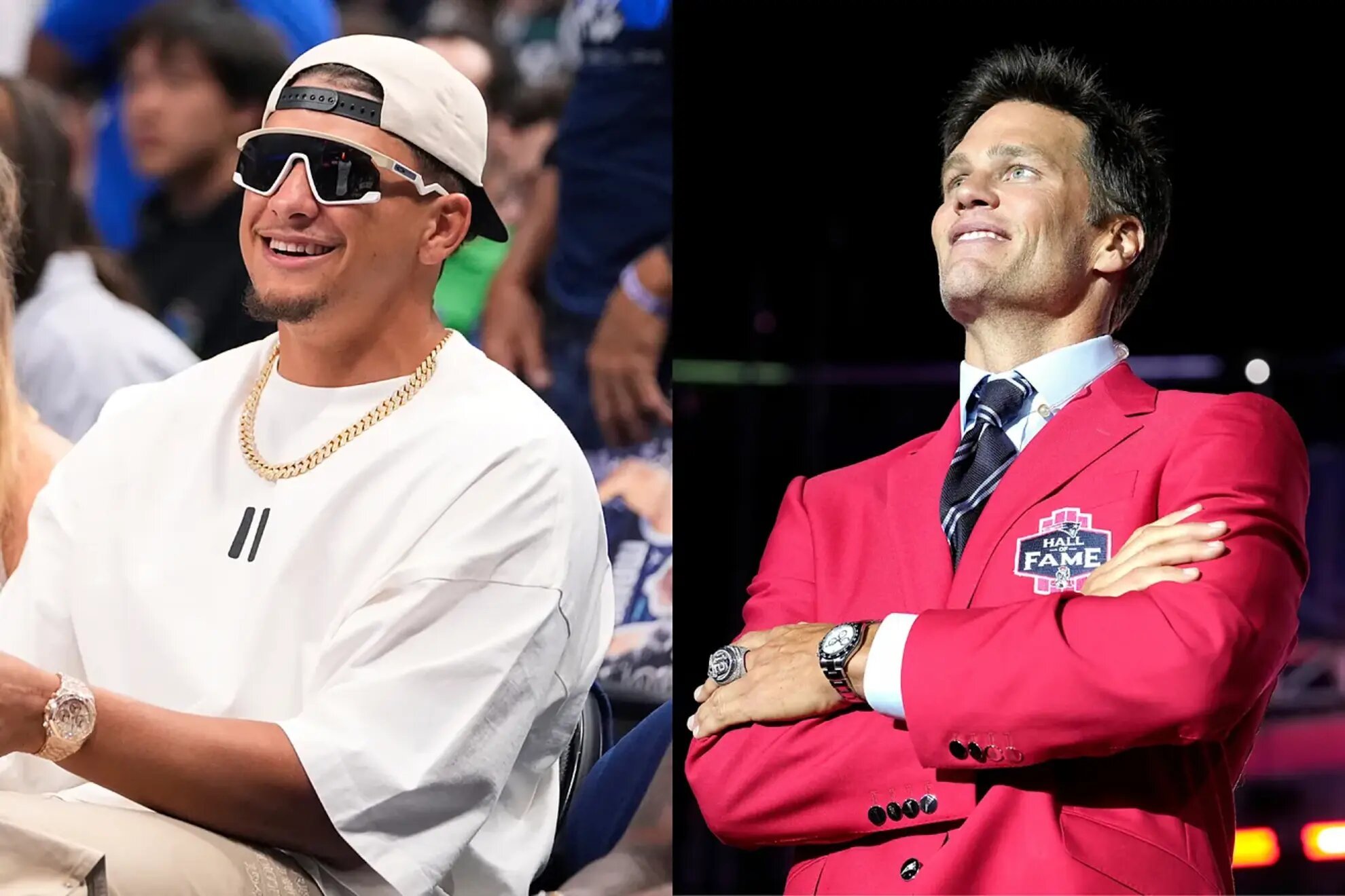 Patrick Mahomes and Tom Brady