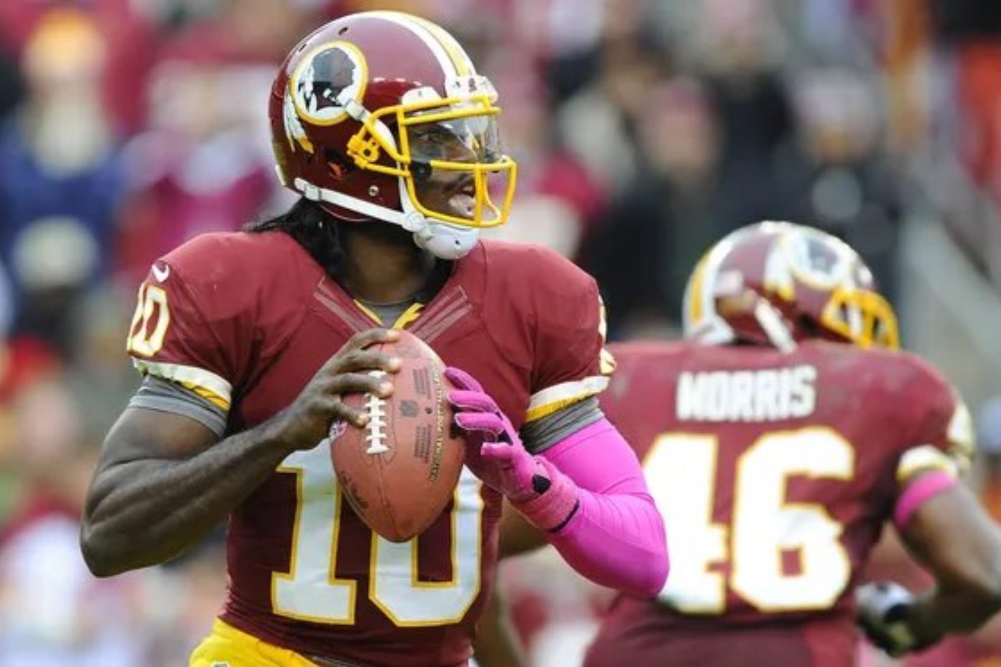 Robert Griffin III advocates for the return of the Redskins name.