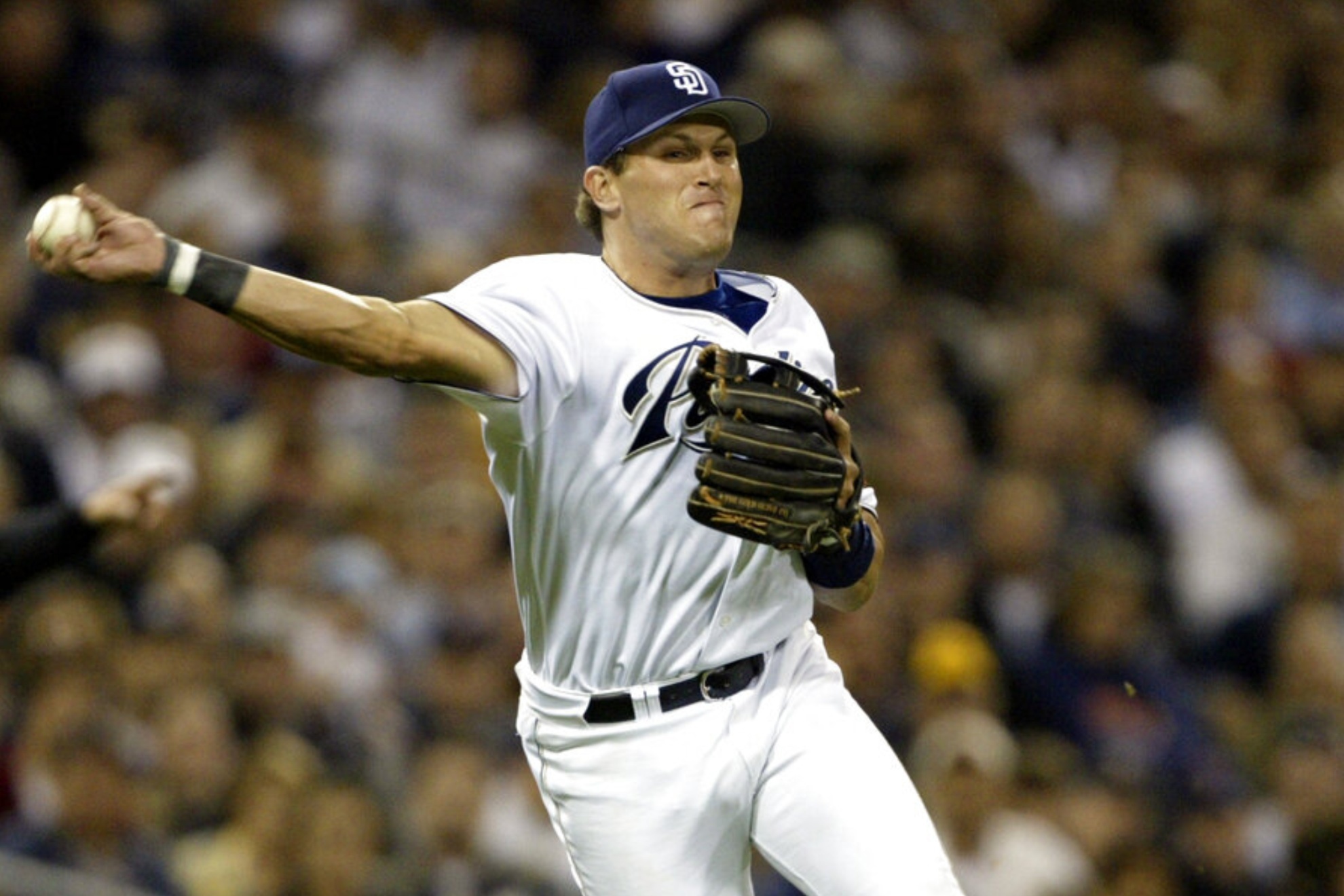 Sean Burroughs played third base for the San Diego Padres.