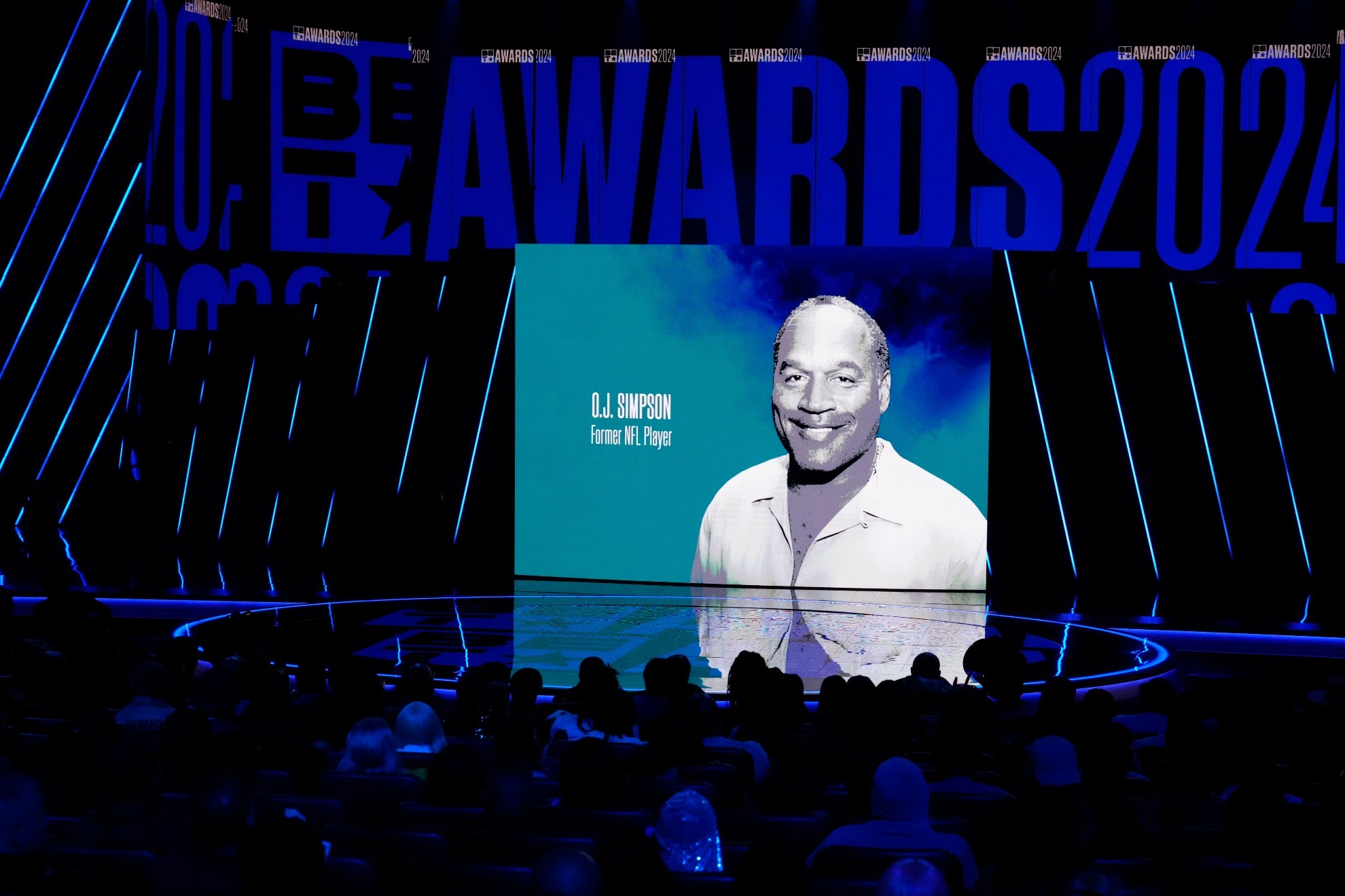 O.J. Simpson is honored at the BET Awards