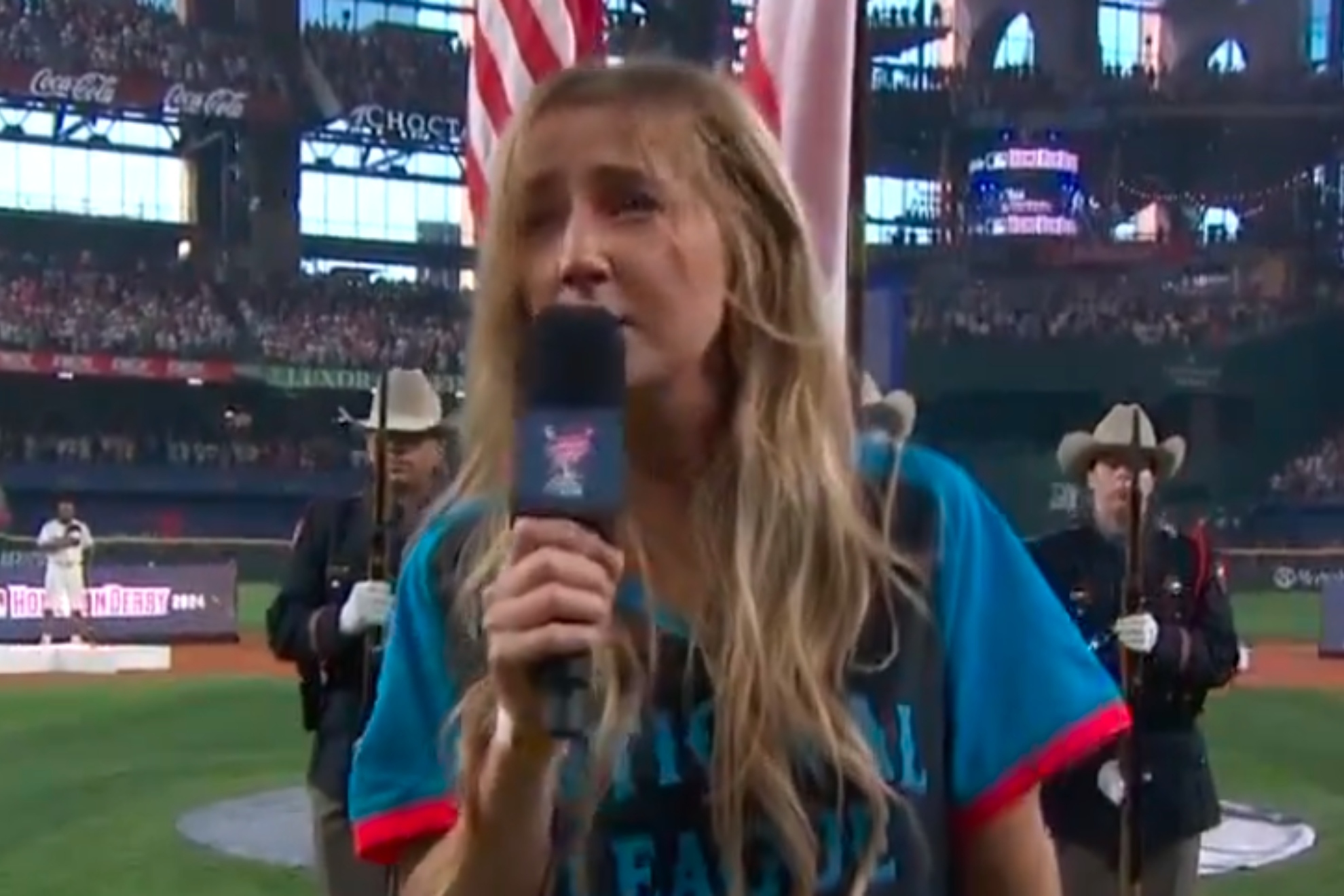 Ingrid Andress faces huge backlash after terrible interpretation of the National Anthem at Home Run Derby