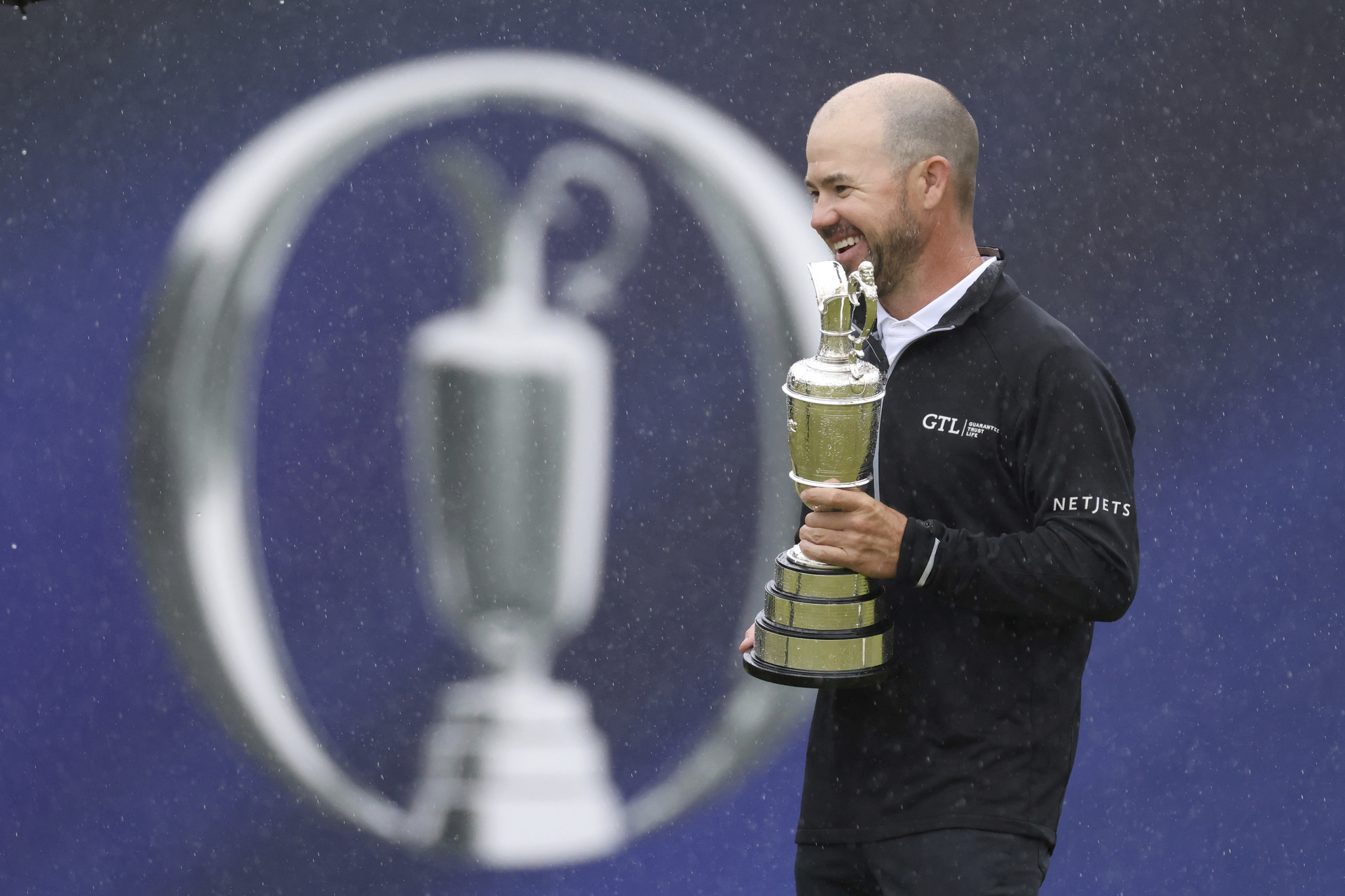 Brian Harman with the 2023 trophy