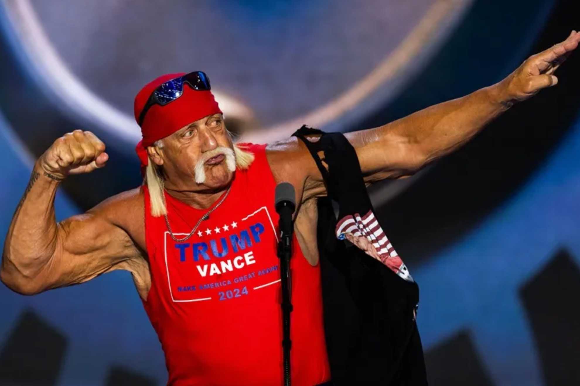 Hulk Hogan announces his support for Donald Trump in the election