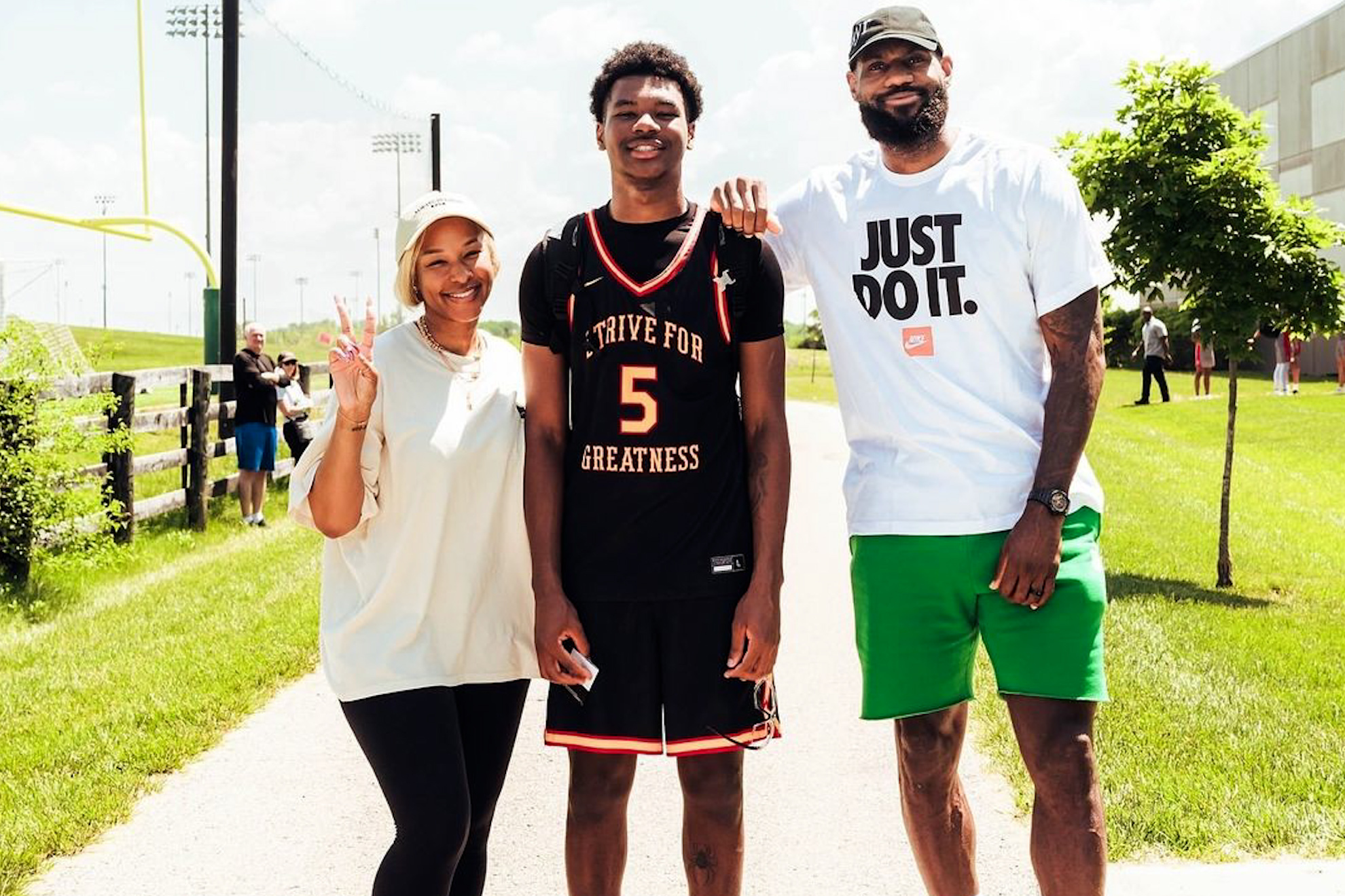 Savannah, Bryce and LeBron James