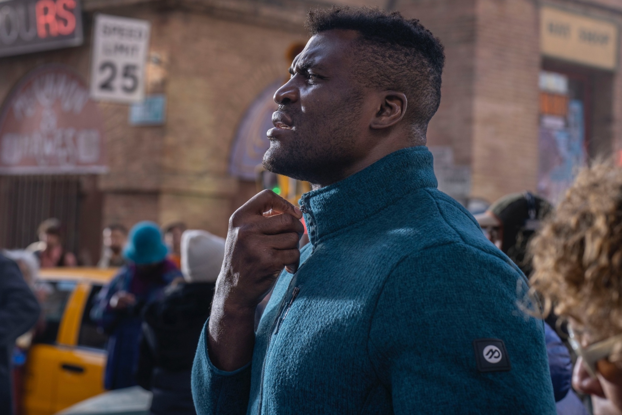 Francis Ngannou at a public event