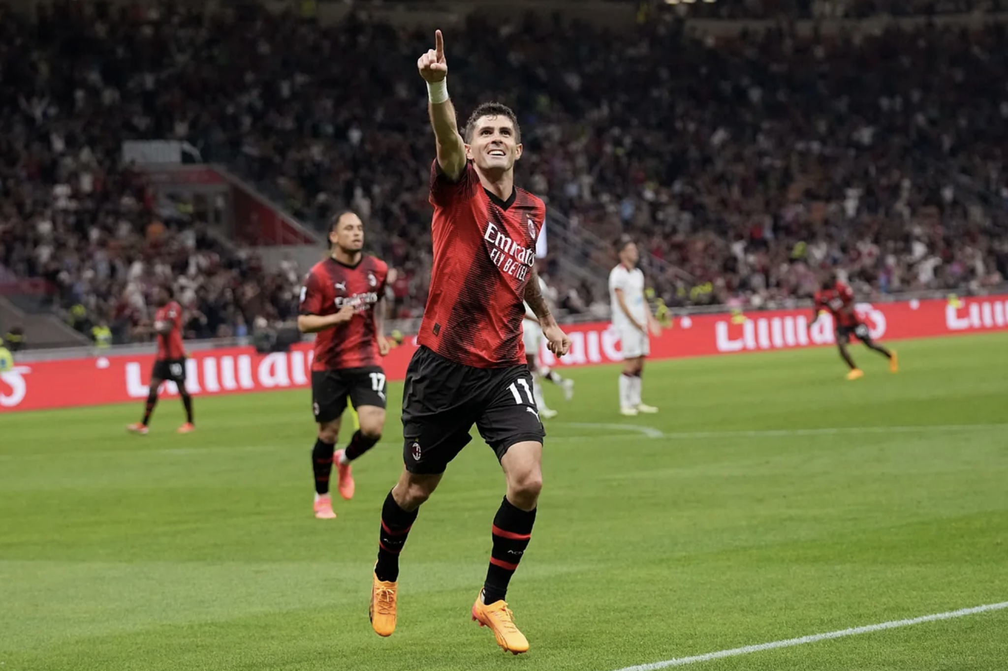 Christian Pulisic with AC Milan