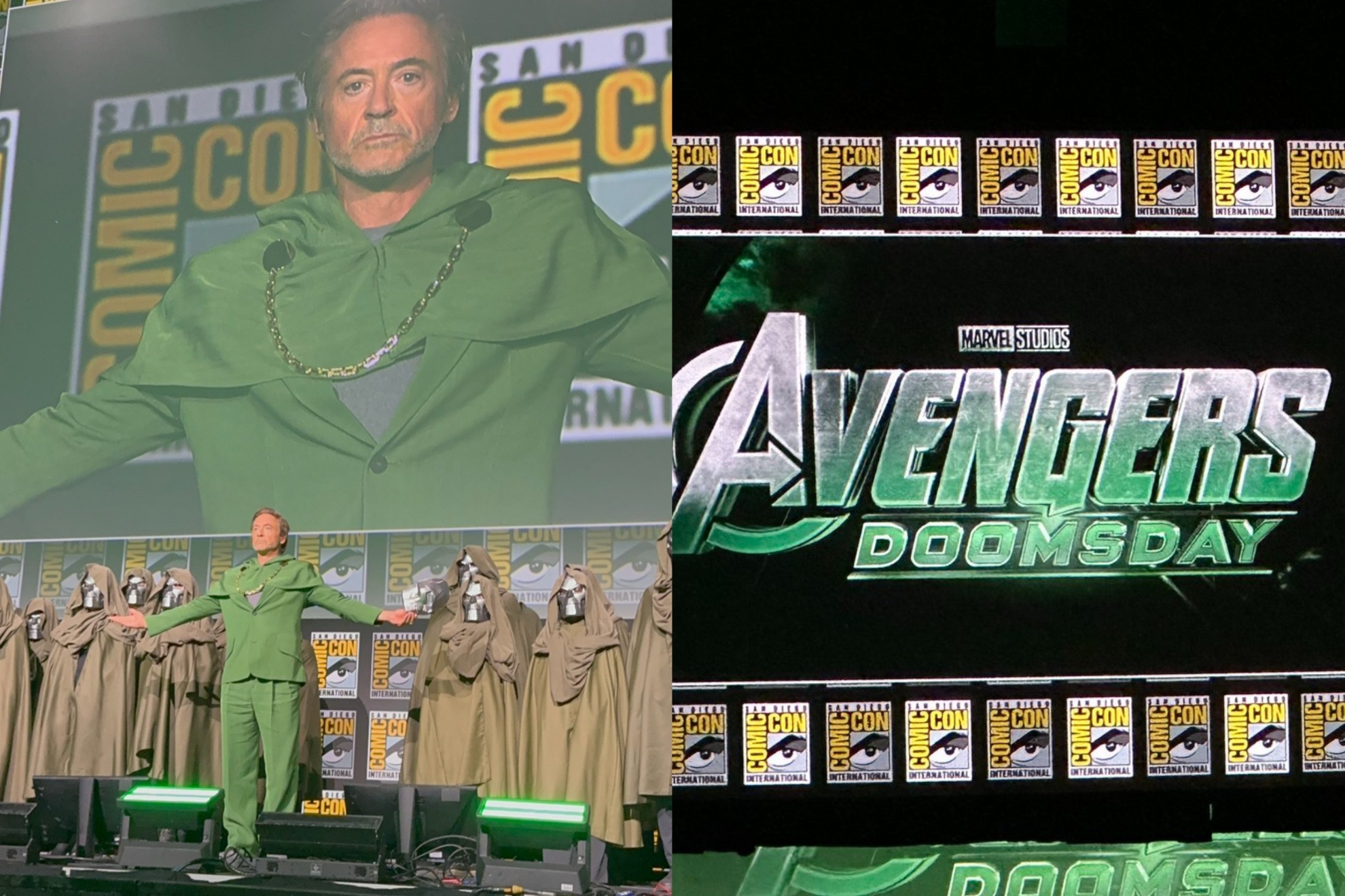 Robert Downey Jr. as Dr. Doom at Comic Con Hall H