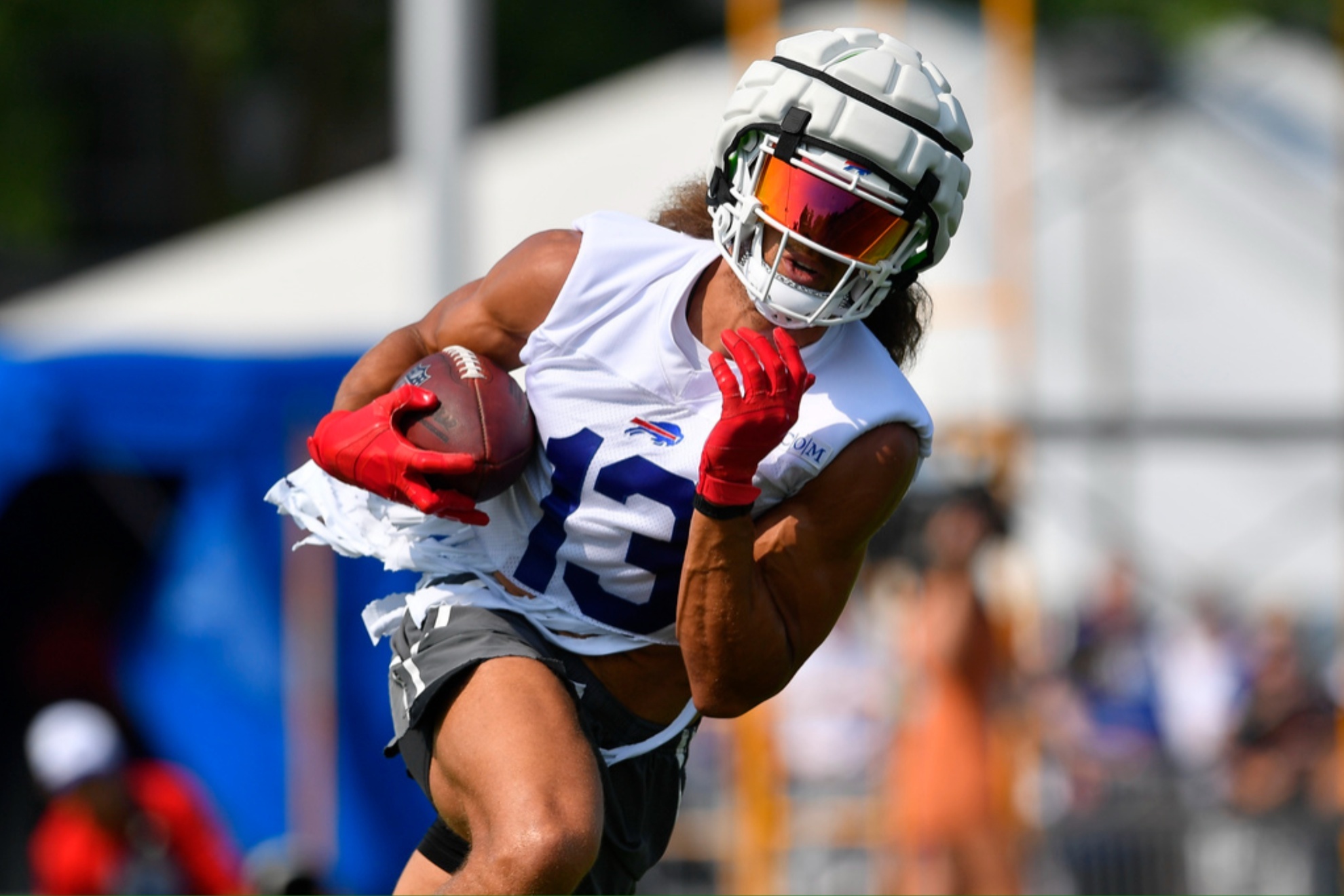 Buffalo Bills wide receiver Mack Hollins during training camp practice in Pittsford, N.Y.