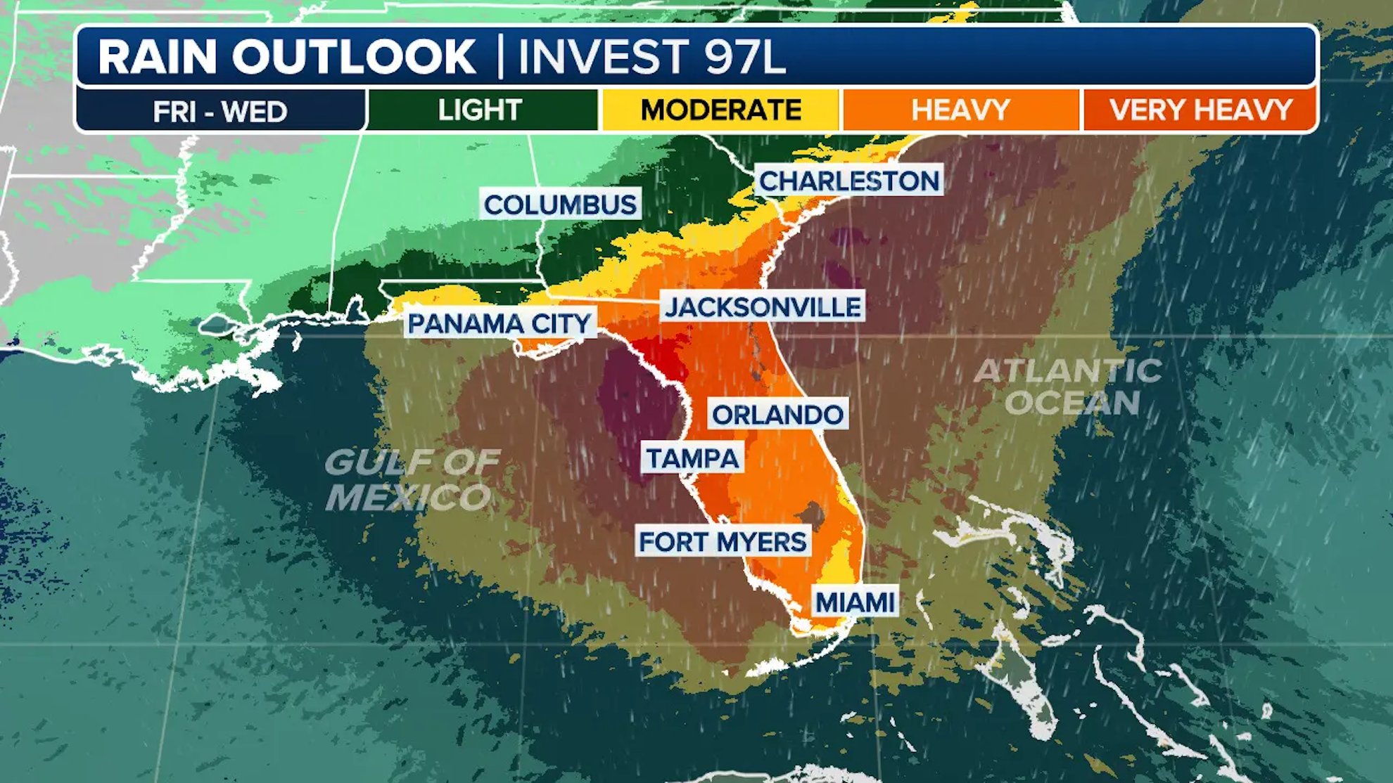 Invest 97L Tropical Storm in Florida update today: Forecast path and how to track the Tropical depression online