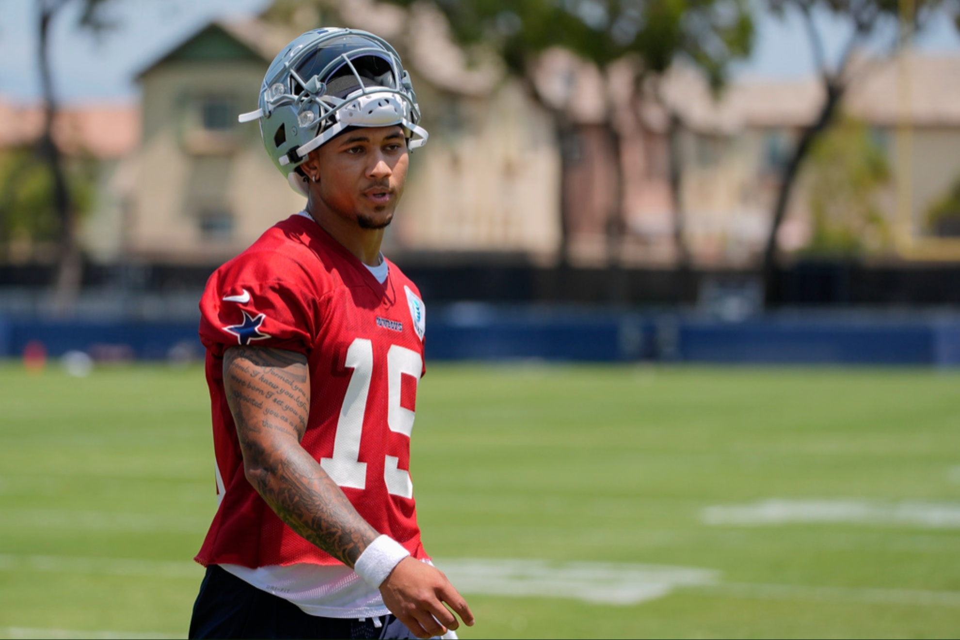 Cowboys backup quarterback Trey Lance.