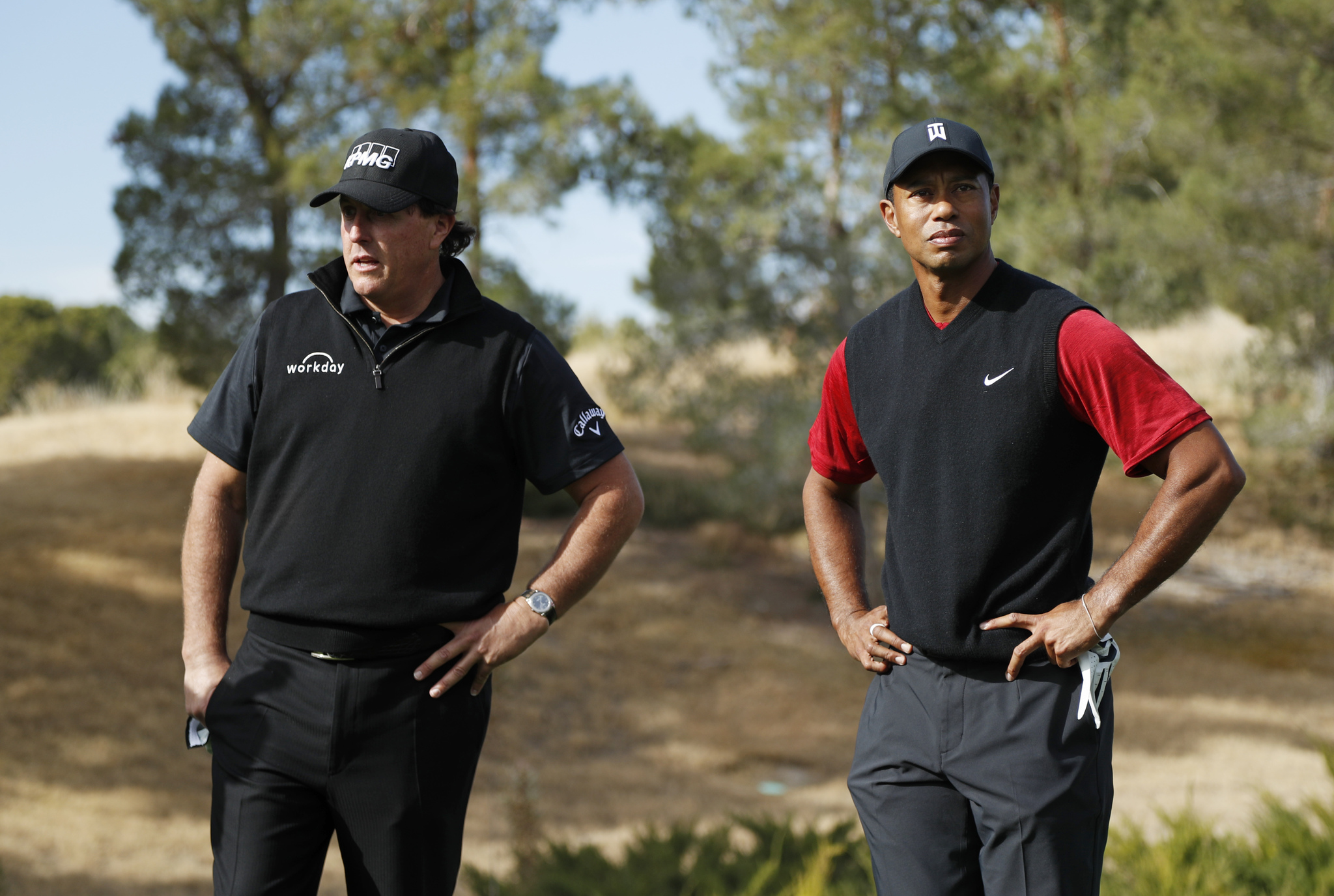 Mickelson and Woods