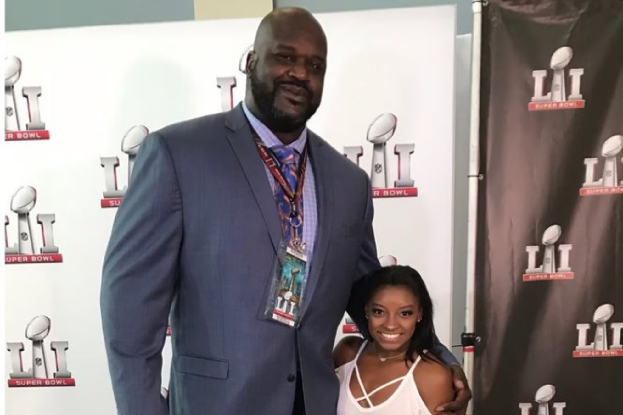 Shaquille ONeal and Simone Biles