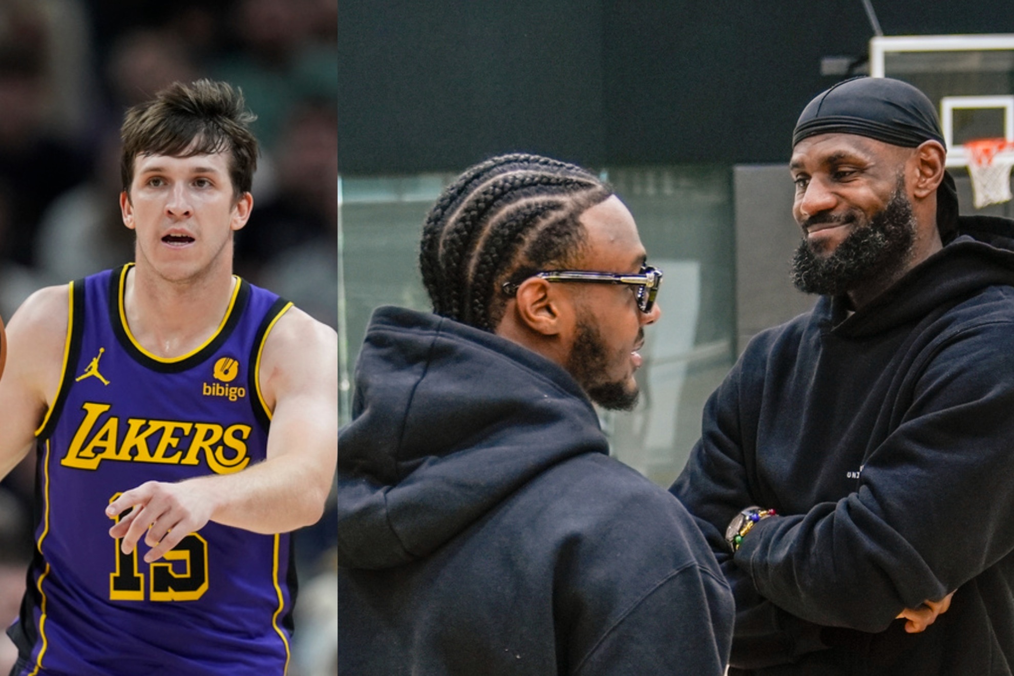 Austin Reaves isnt intimidated by sharing the court with LeBron and Bronny James.