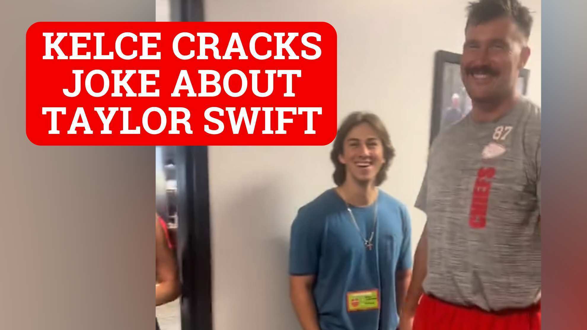 Travis Kelce proves to fan he knows about Taylor Swift effect