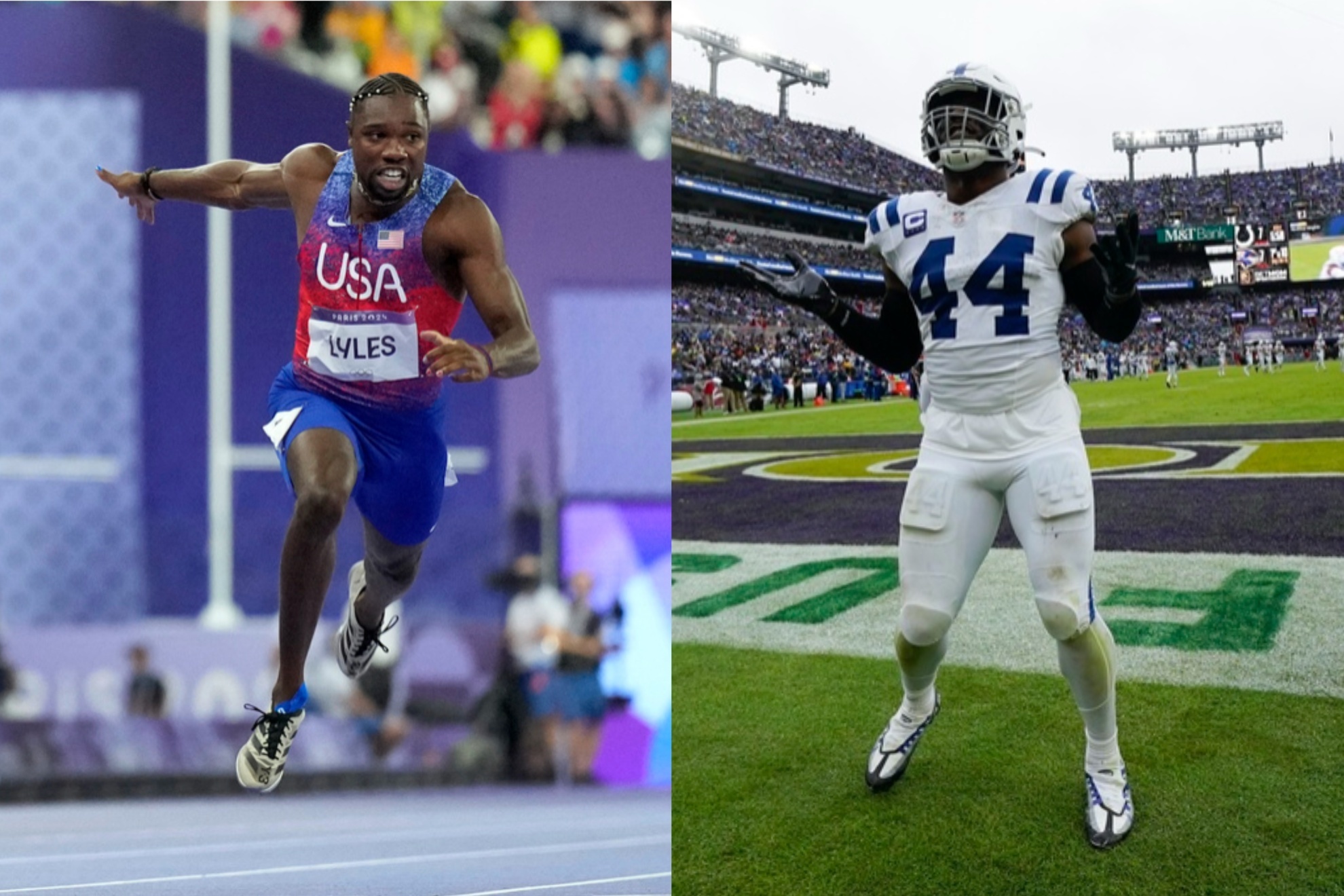 What did Noah Lyles do to earn Zaire Franklins hatred?