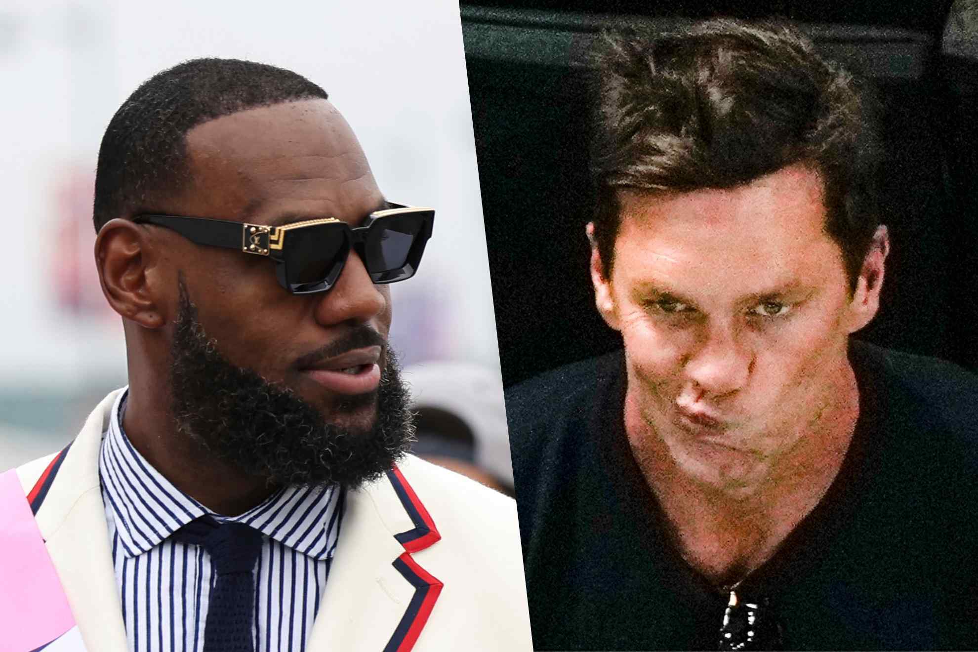 LeBron James given the cold shoulder by Tom Brady, who had his eyes on another Olympic star