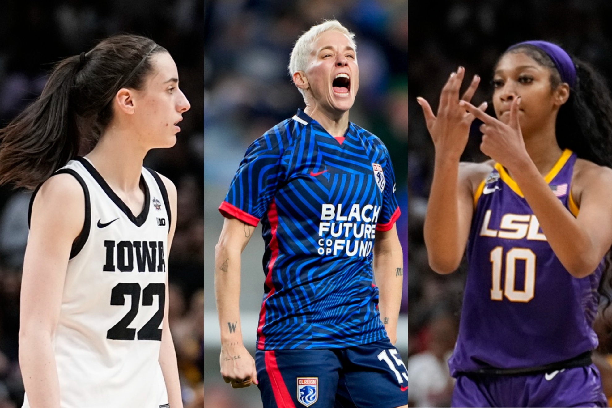 Who did Megan Rapinoe choose as the winner of the 2024 WNBA ROY, Caitlin Clark or Angel Reese?