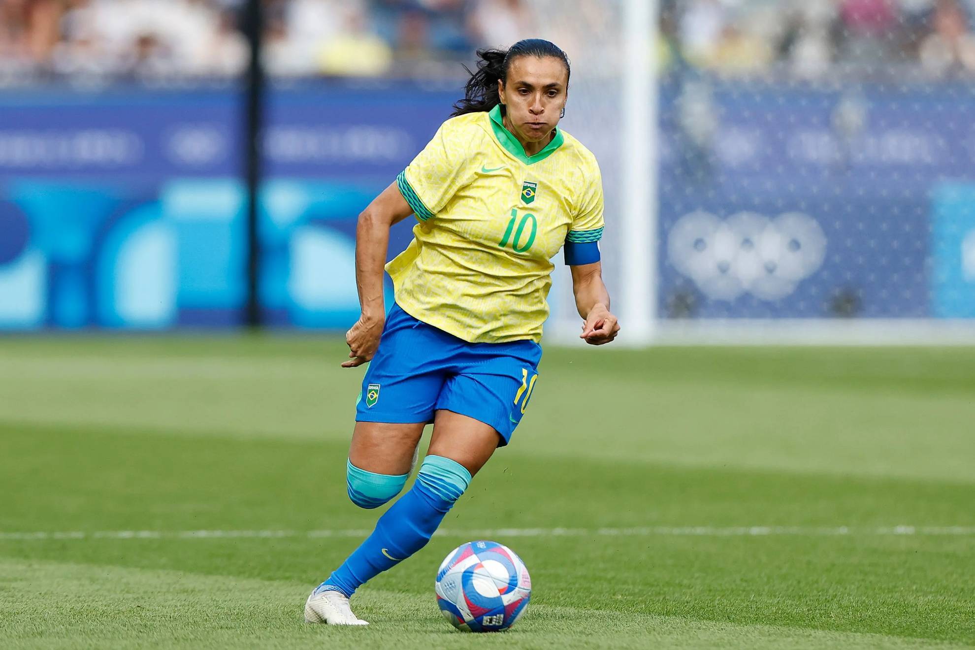 Marta Vieira, durante un partido en los Juegos Ol�mpicos de 2024 / CBF